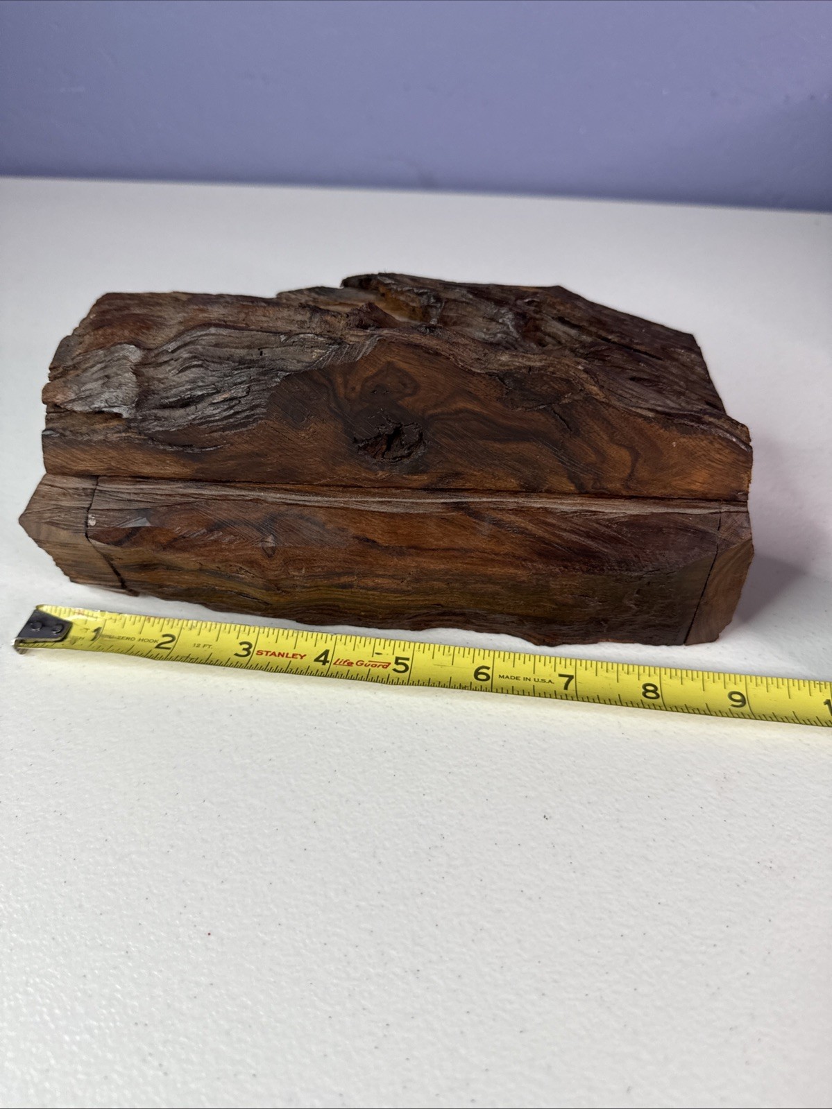 Wooden Domino Dominoes Set In Wood Box Natural New Log Vintage Rare