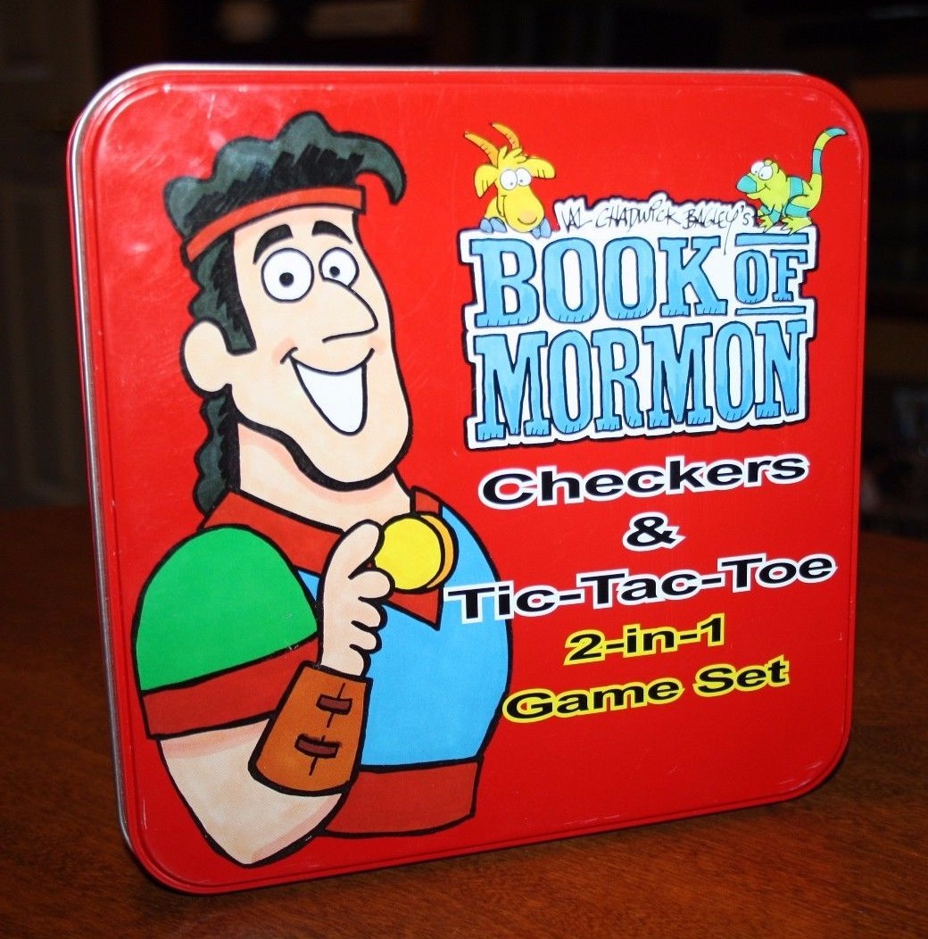 Val Chadwick Bagley’s Book of Mormon Checkers & Tic Tac Toe 2 in 1 Game Set-2008