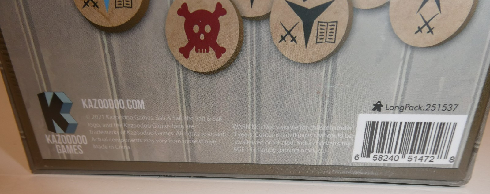 2021 Kazoodoo Games (Board Game 75 Wood Skill Tokens) – Salt & Sail NEW! 251537
