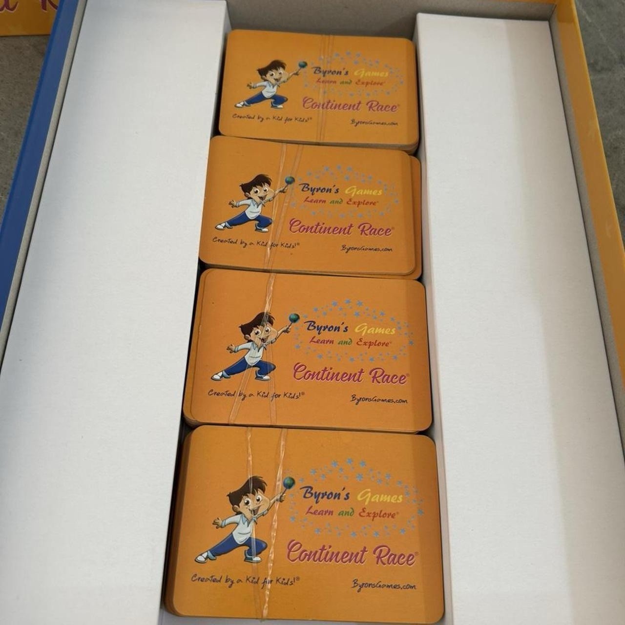 Byron’s Games Continent Race Geography Card Game