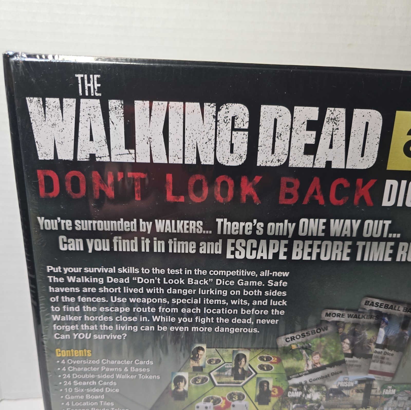 The Walking Dead AMC Don’t Look Back Board Game Dice Rolling Game 1-4 Players