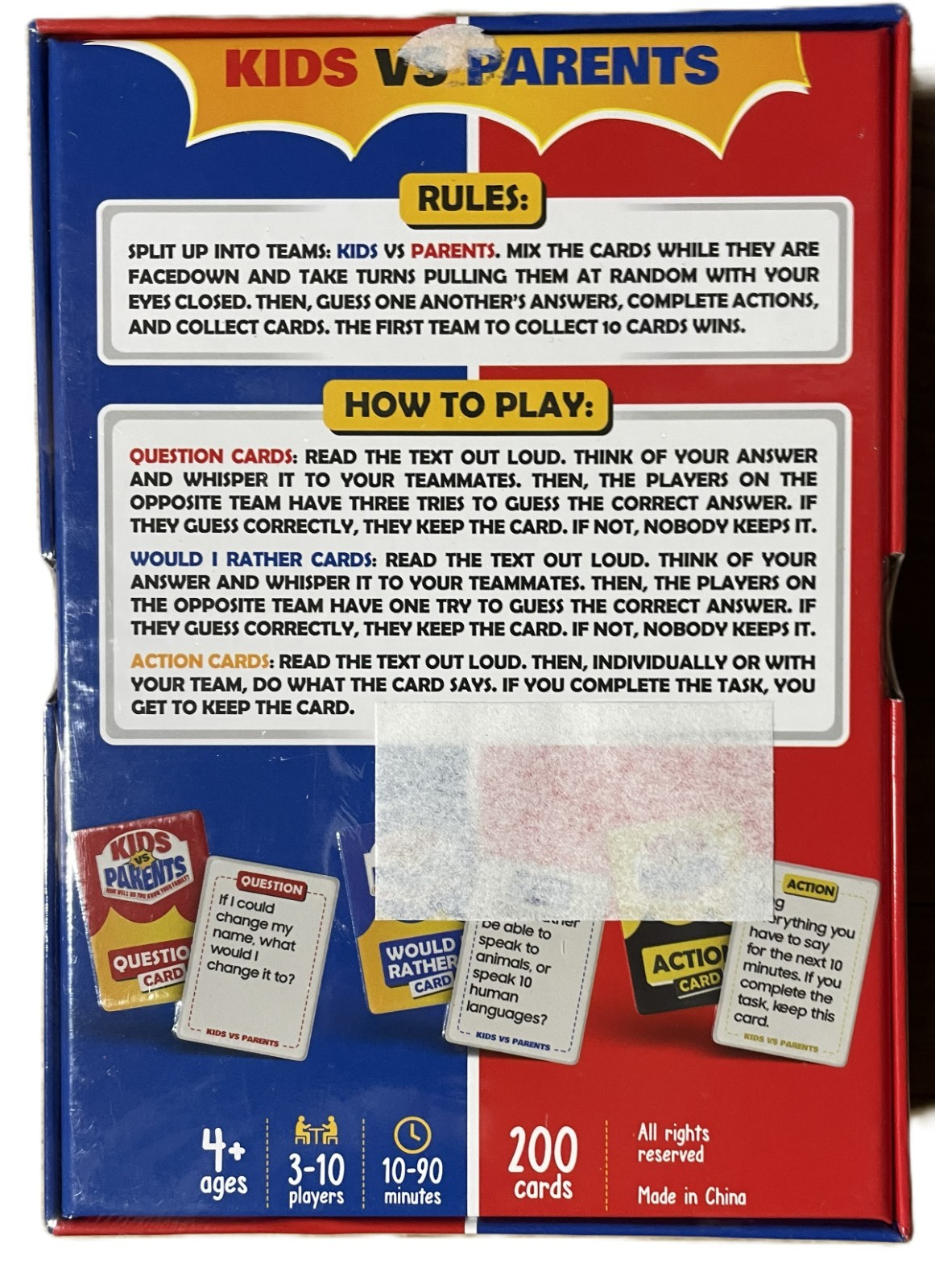 Kids VS Parents How Well Do You Know Your Family? Game NIB SEALED GAME NIGHT
