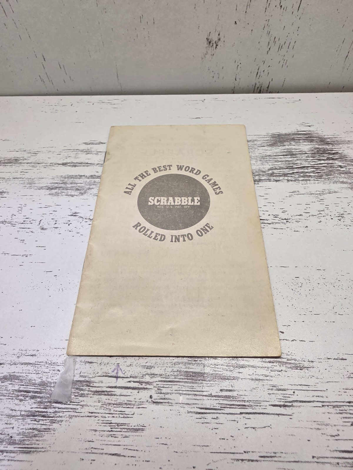 1950s Vintage Travel Scrabble Magnetic Metal Board Complete