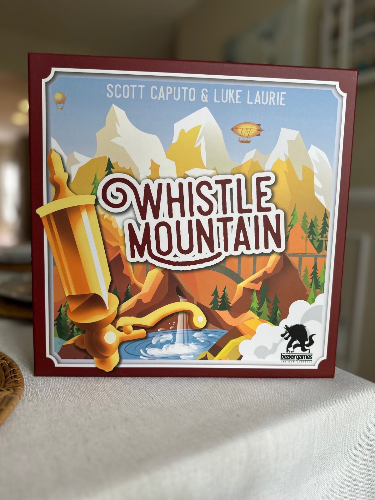 Bezier Boardgame Whistle Mountain Box NM Open Box – Played Once