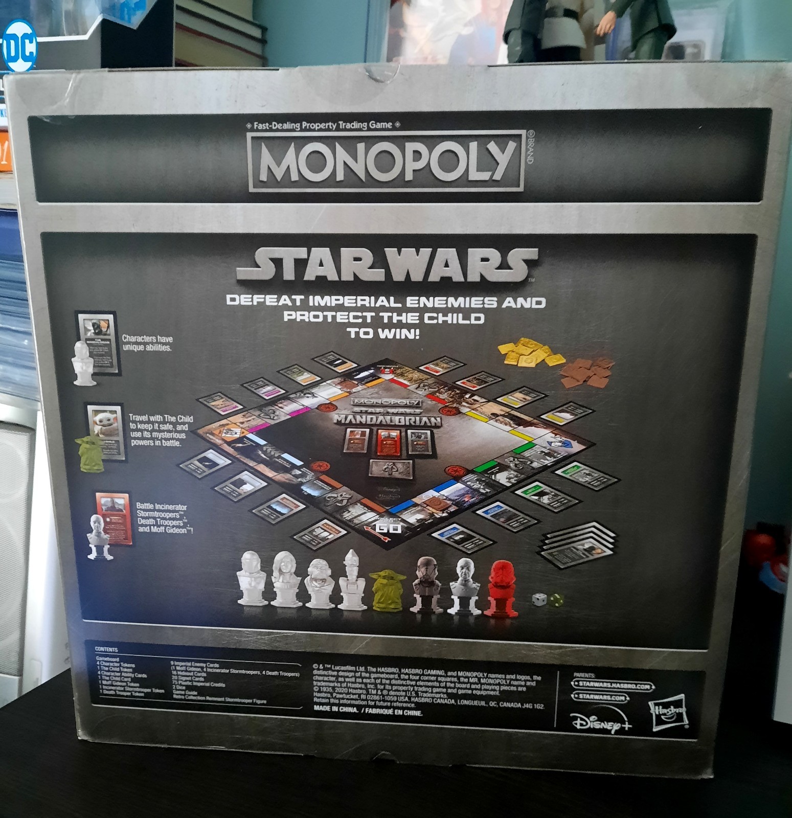 Monopoly Star Wars The Mandalorian Grogu Edition Board Game NO Figure Hasbro