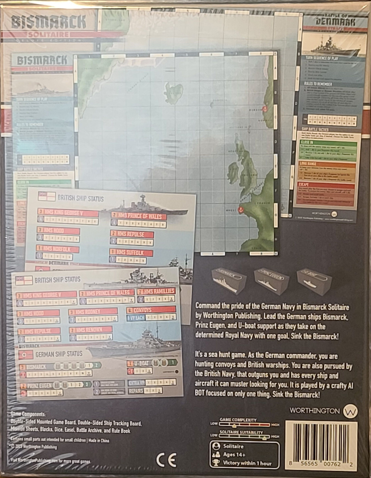 Worthington Games Bismarck Solitaire: Deluxe Edition NISW Fast Shipping