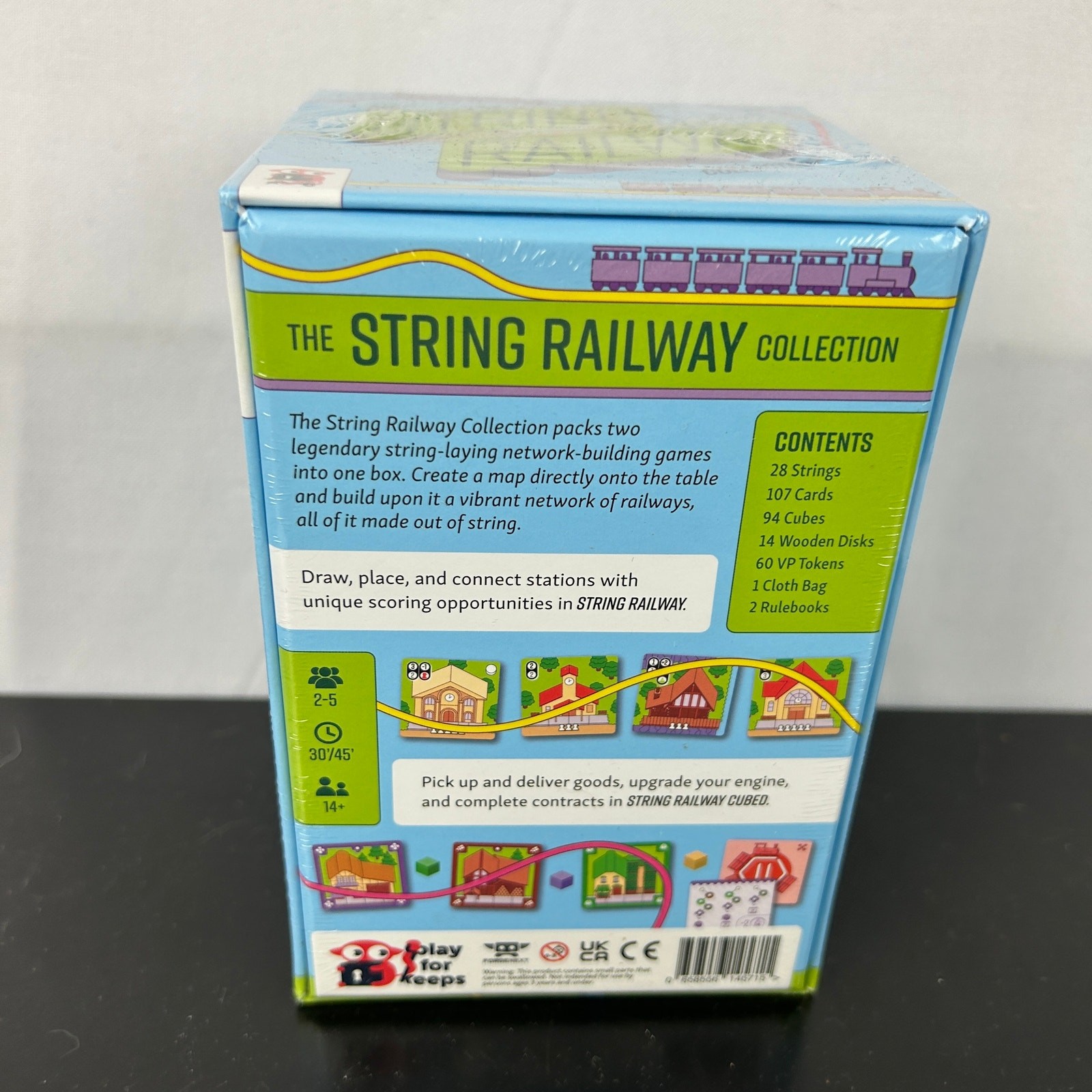 The String Railway Collection Board Game Play for Keeps 2 in 1 Pack Cubed