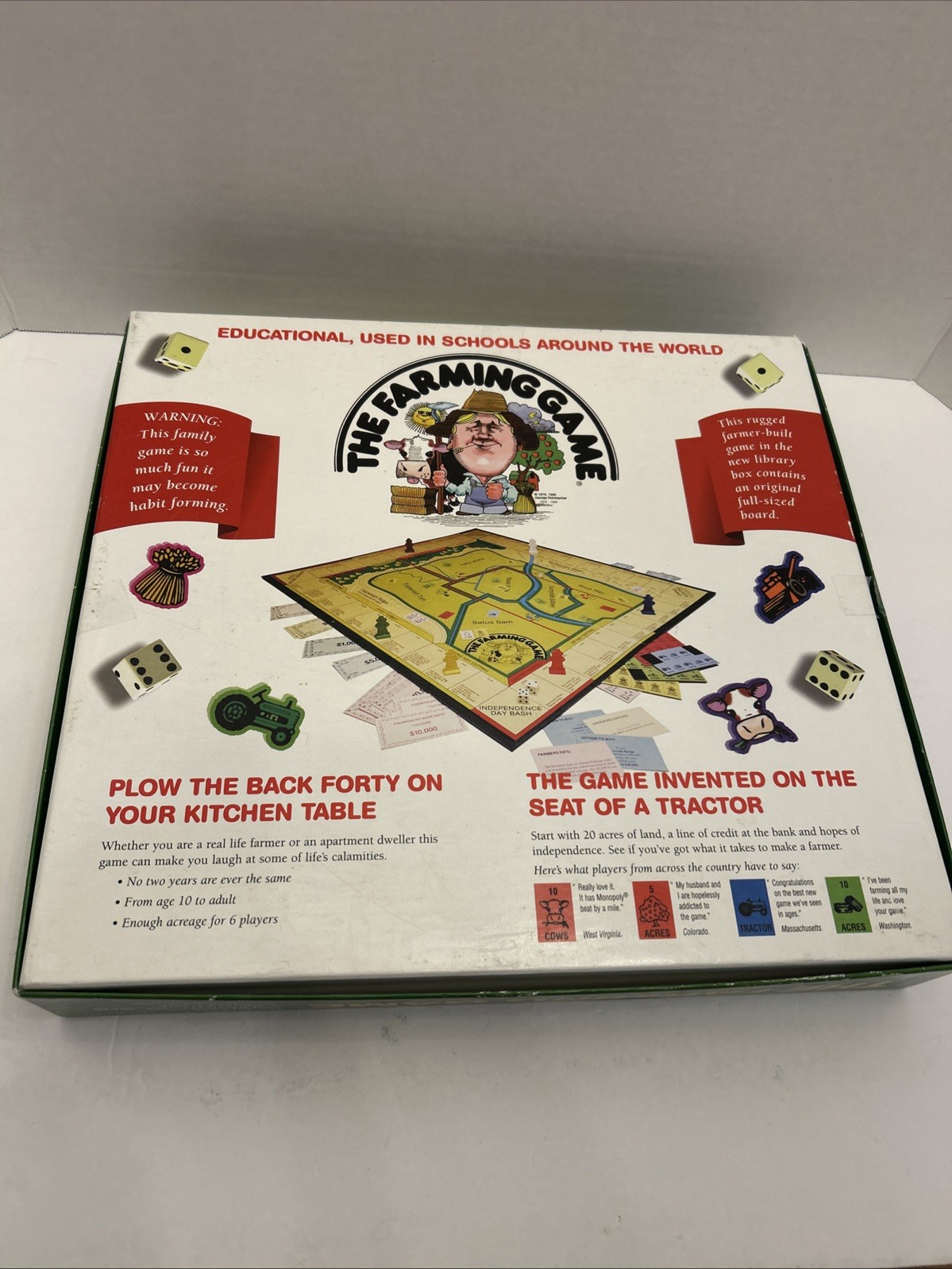 Vintage Harvest The Fun Farming Board Game 20th Anniversary *Complete