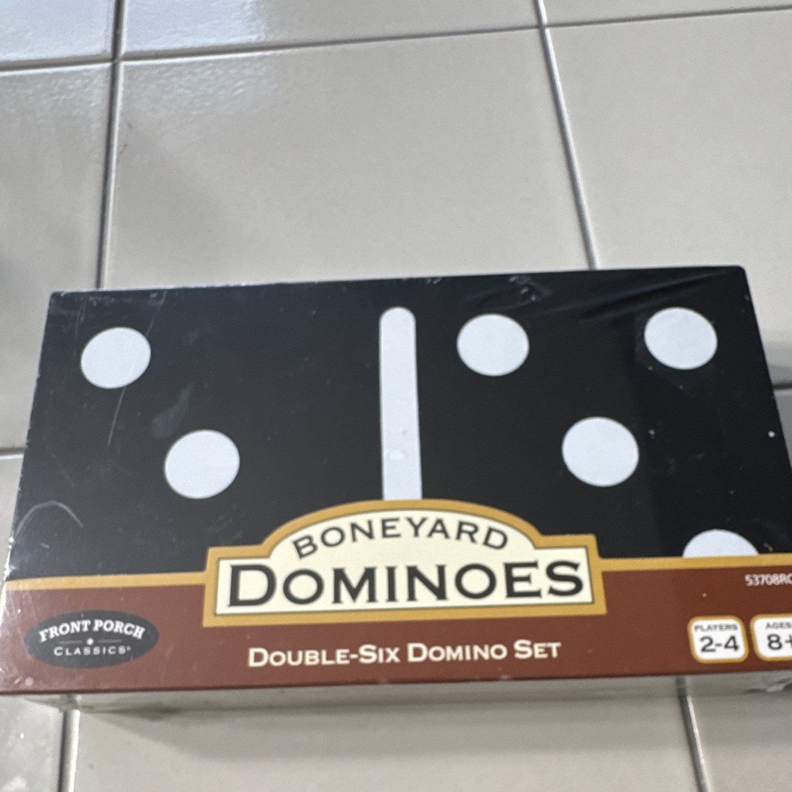 Front Porch Classics Boneyard Dominoes Double-Six Set Tile Game, Ages 8+, 2+