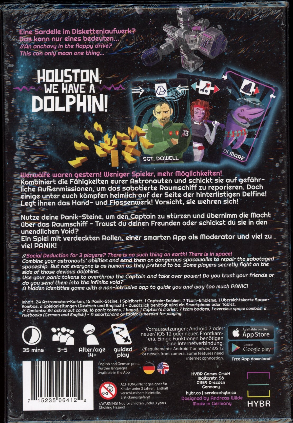 Houston, We Have a Dolphin! Social Deduction Game NEW & SHRINK-WRAPPED