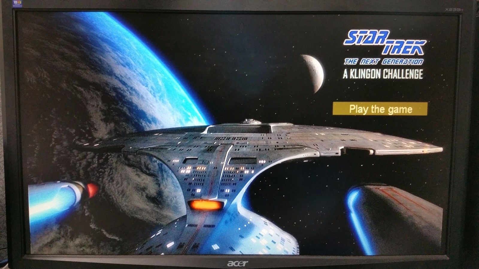 Star Trek The Next Generation A Klingon Challenge Board Game DVD (VHS Version)