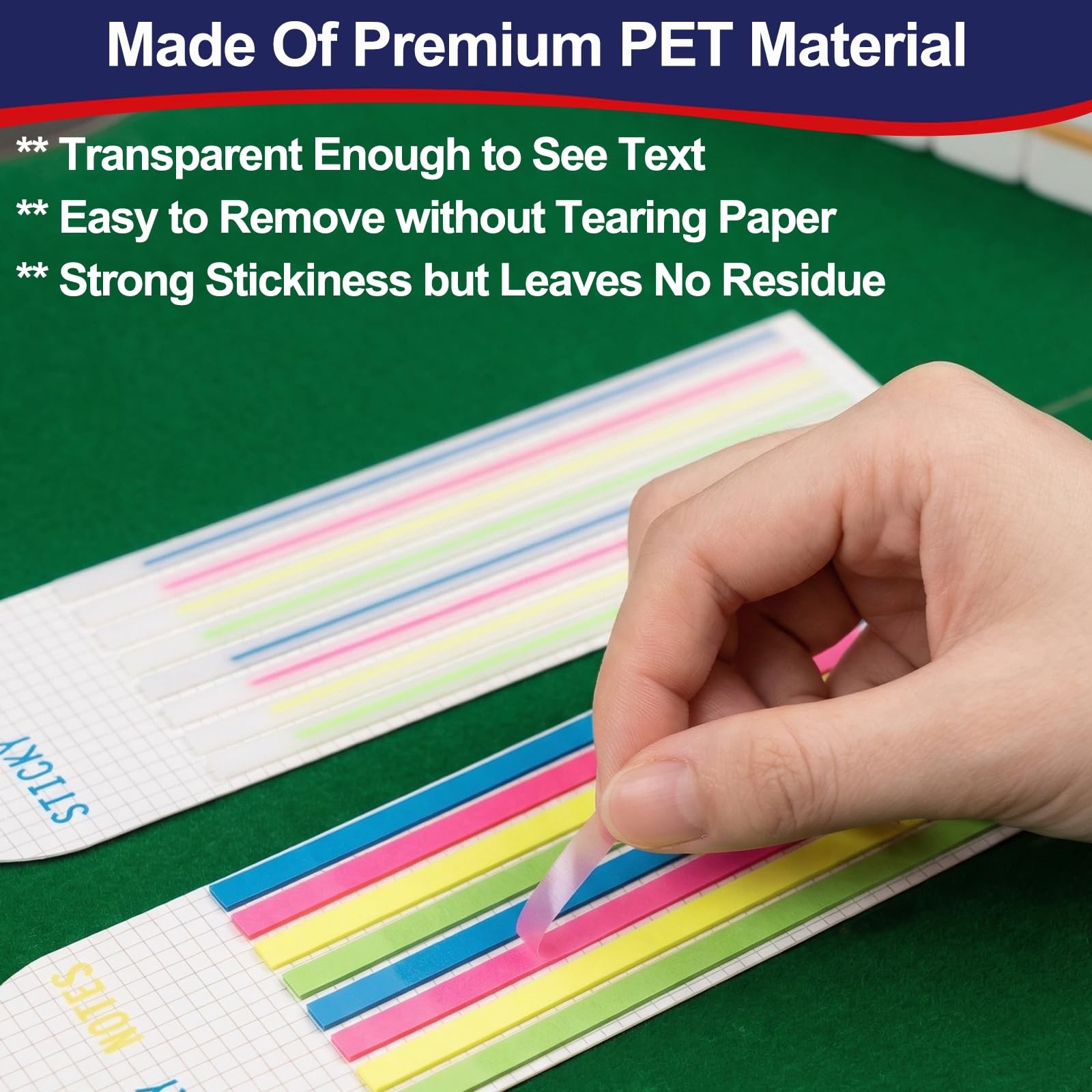 320 PCS Mahjong Card Highlighter Tape, American Mahjong Cards Rule Helper Lin