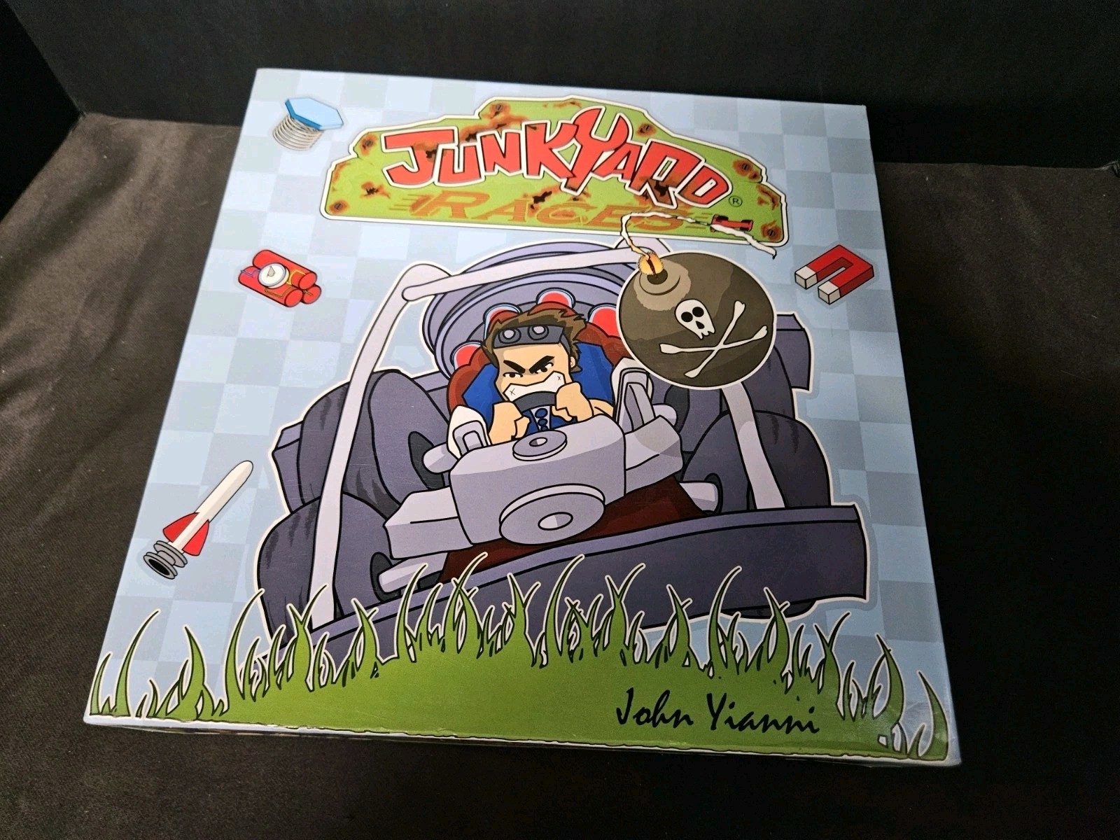Junkyard Racers Board Game Gen 42 Games Karts 2010 UK Toy 2-8 Players