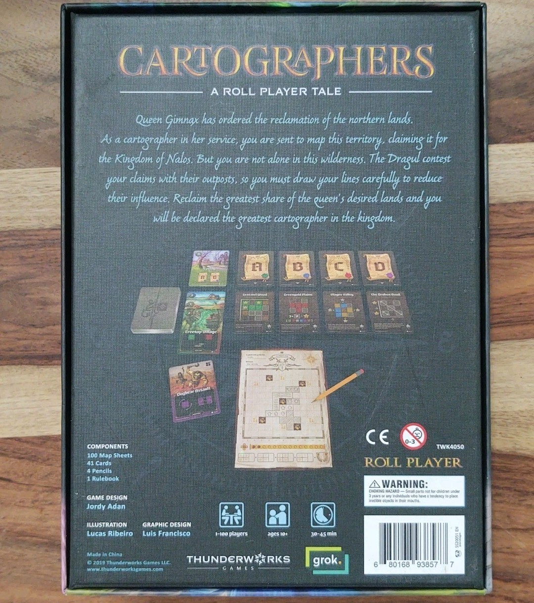NIB Cartographers Roll Player Tale (TW Games) By Jordy Adan COMPLETE Unopened