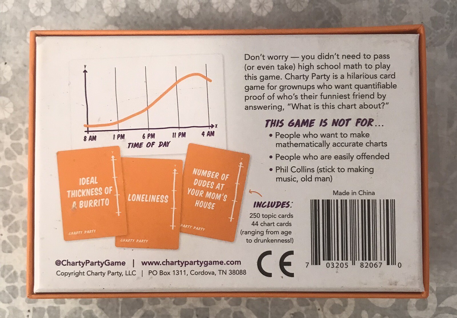 Charty Party The Game of Absurdly Funny Charts Adult Card Game