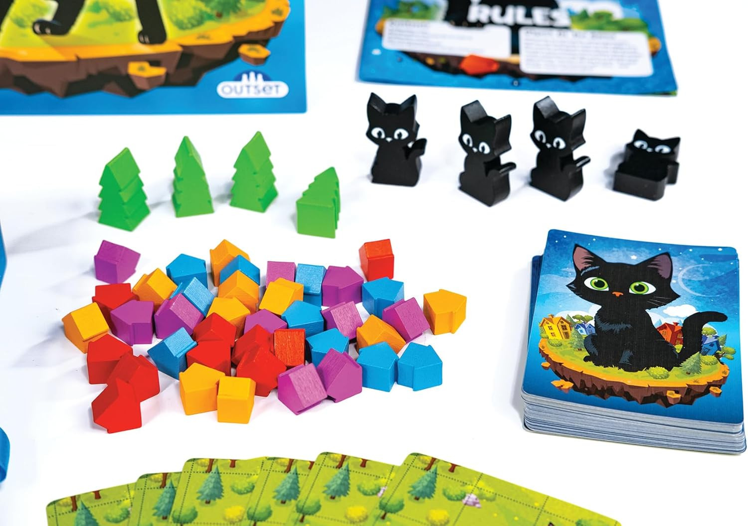 Cat Earth – Light Strategy Family Board Game – 2 to 4 Players Ages 8 and Up