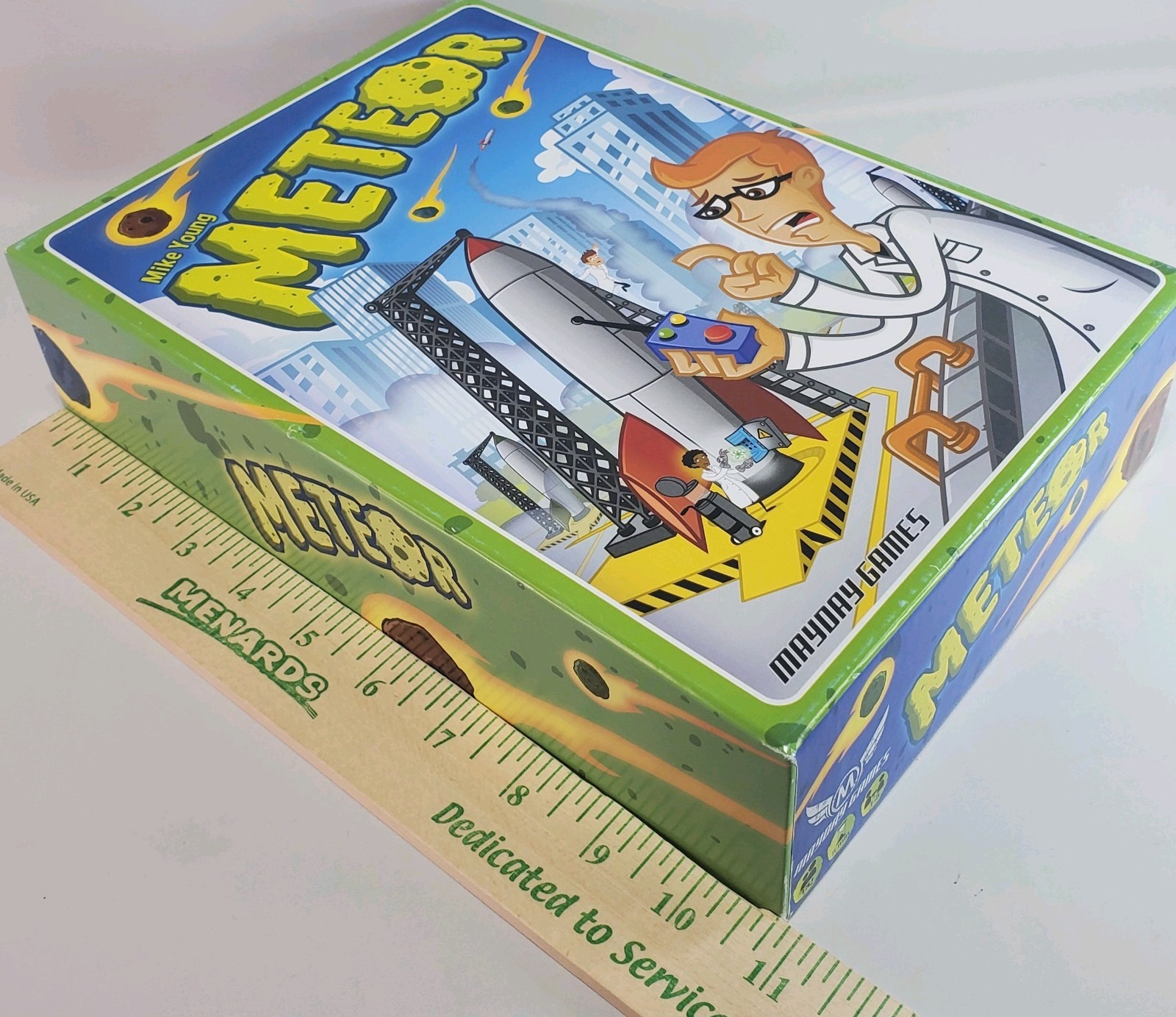 METEOR Family Cooperative Build to Save the Earth Racing Board Game