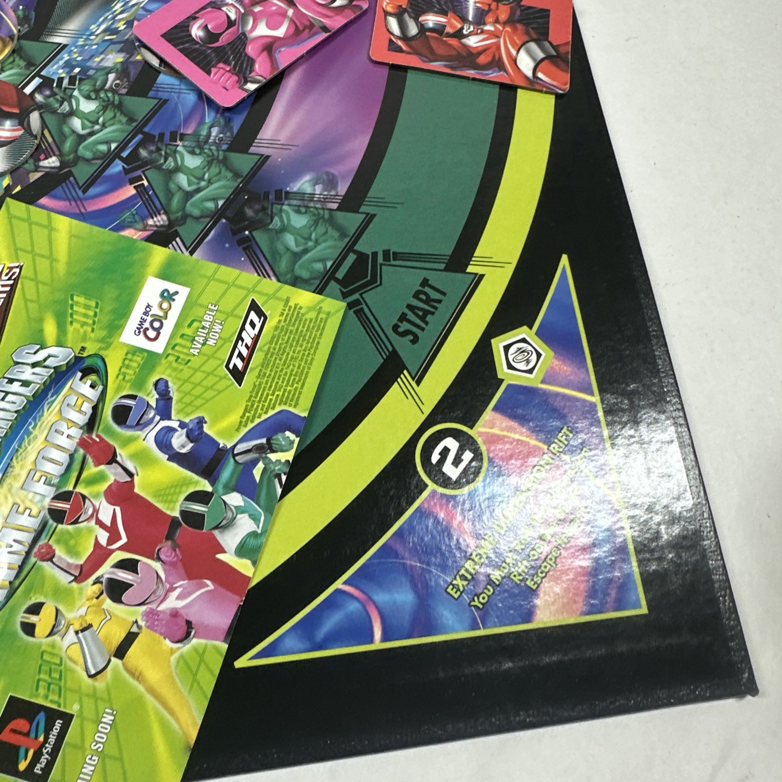 Power Rangers Board Game 2001 Missing 1 Pink Disk