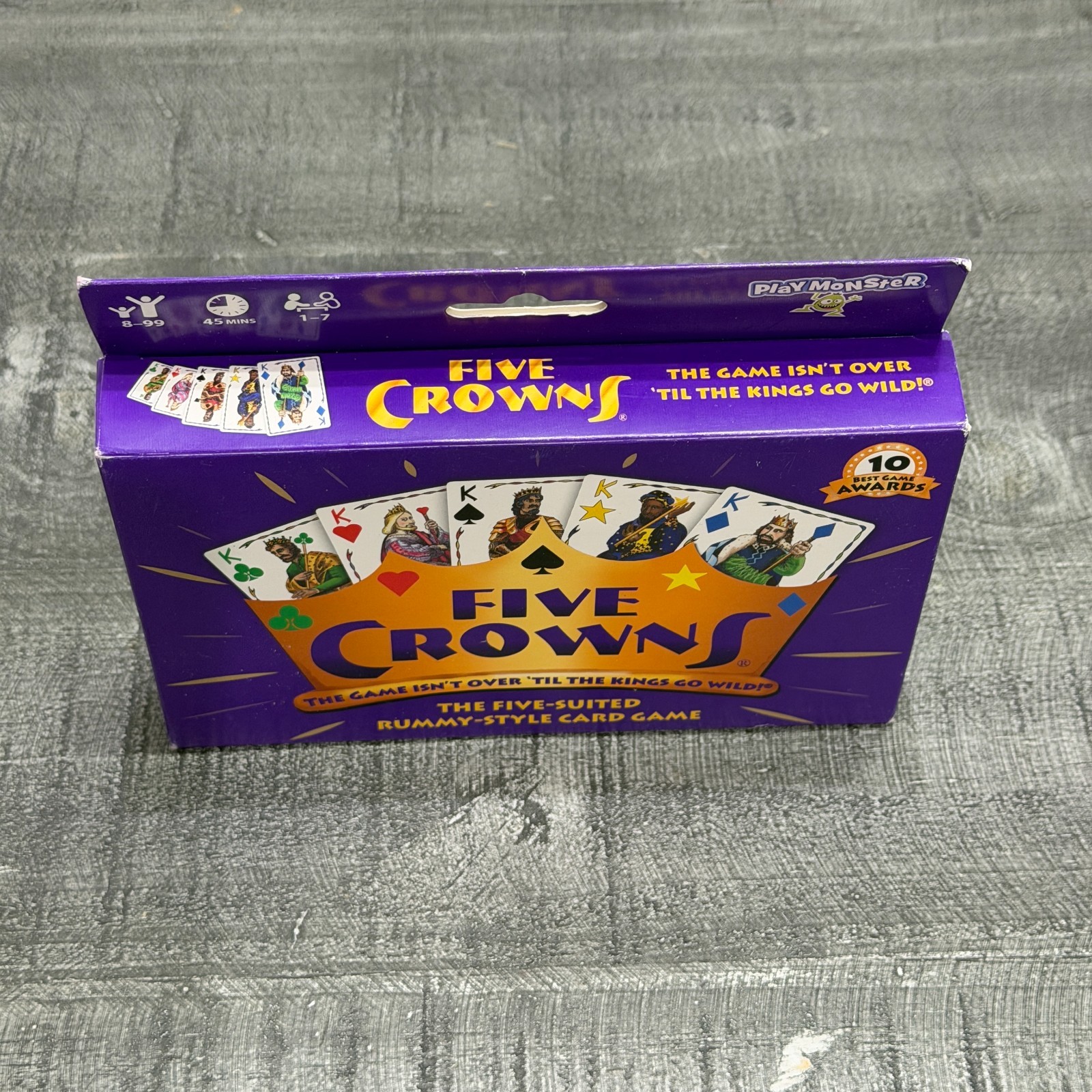 PlayMonster Five Crowns — The Game Isn’t Over Until the Kings Go Wild! — 5 Suits