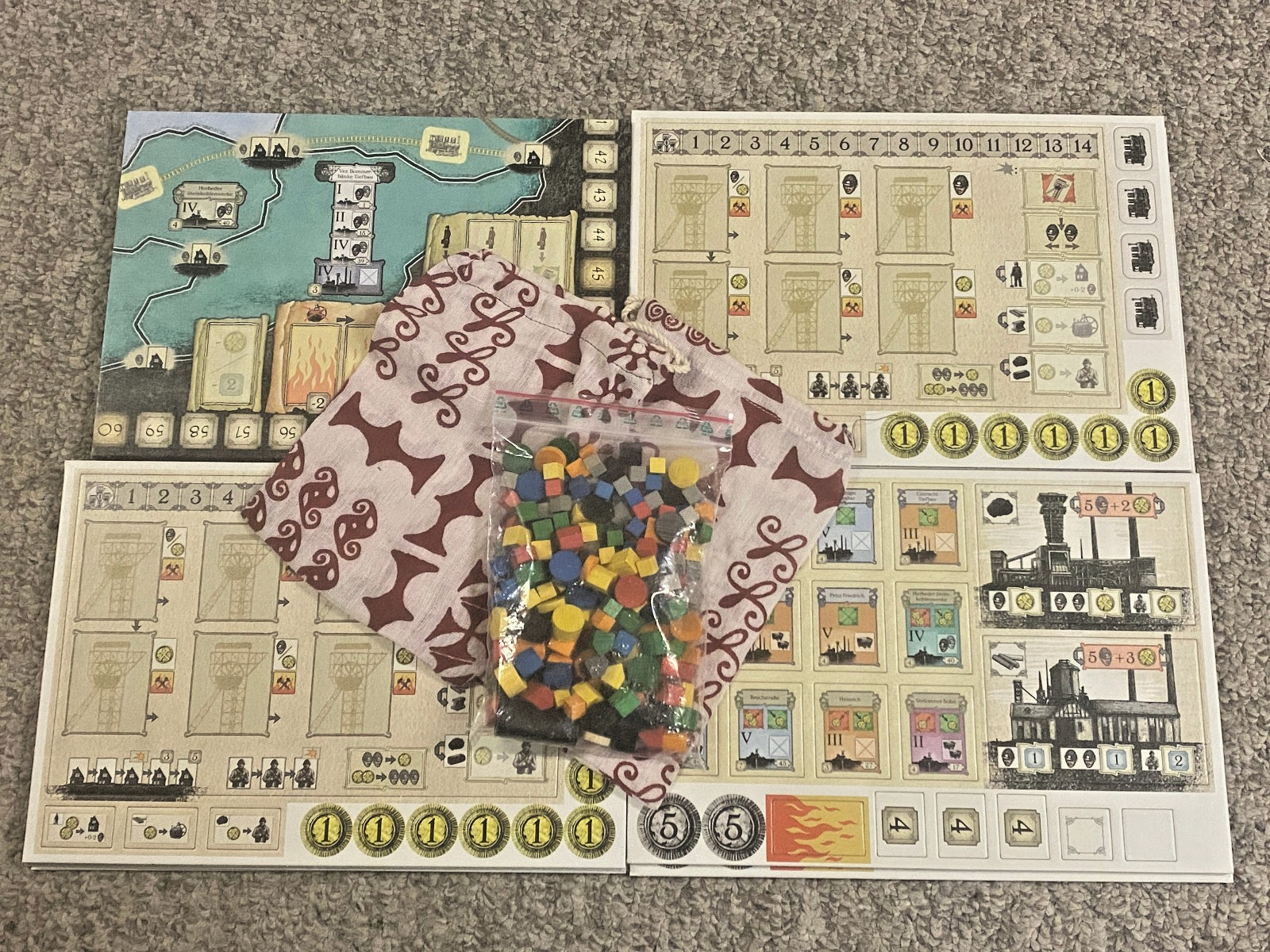 Kohle & Kolonie (1st Edition) – Spielworxx 2013 – Box Damaged / No Rulebook