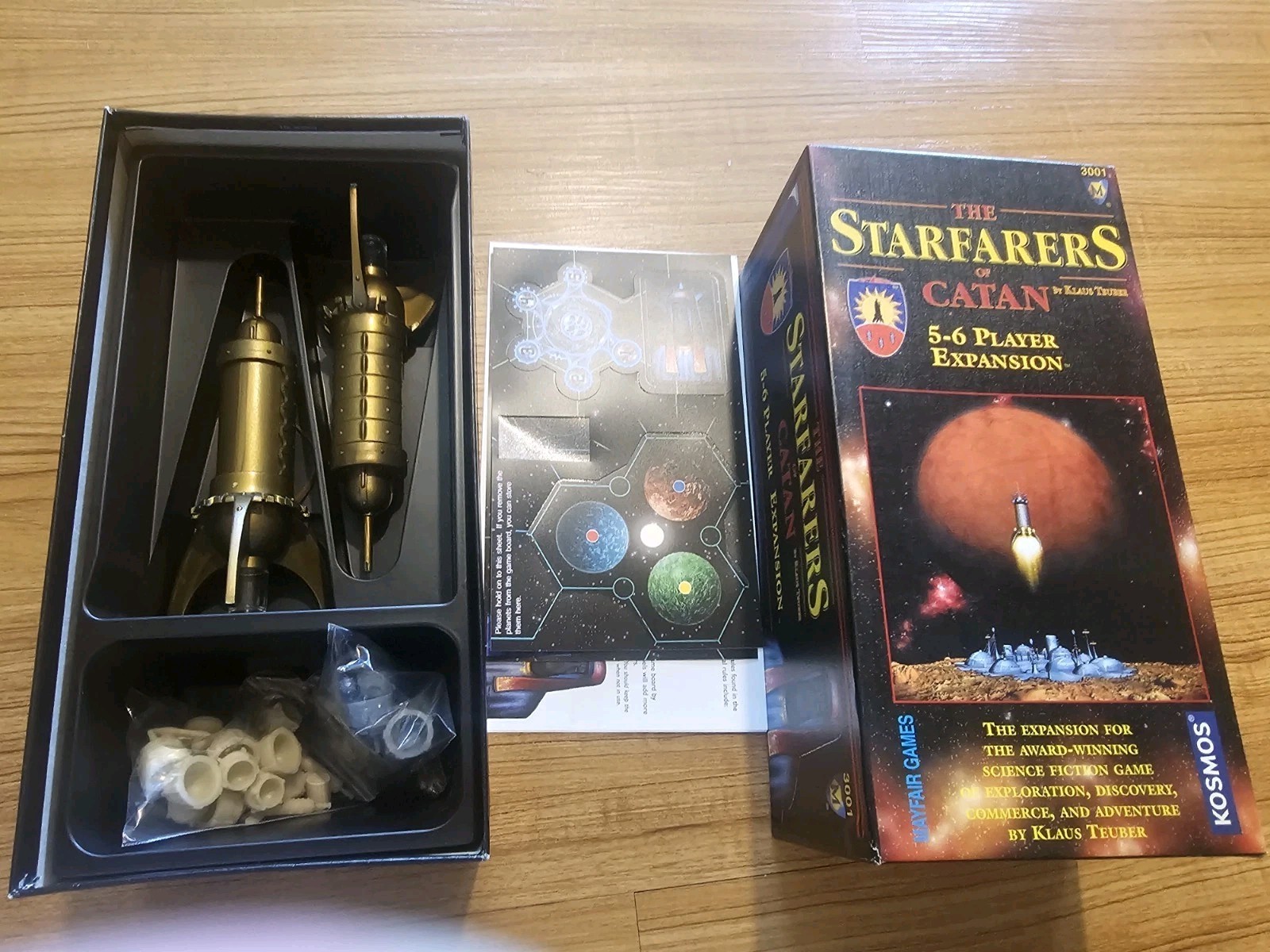 The Starfarers Of Catan Expansion Game Missing One Sticker Kosmos Mayfair Games