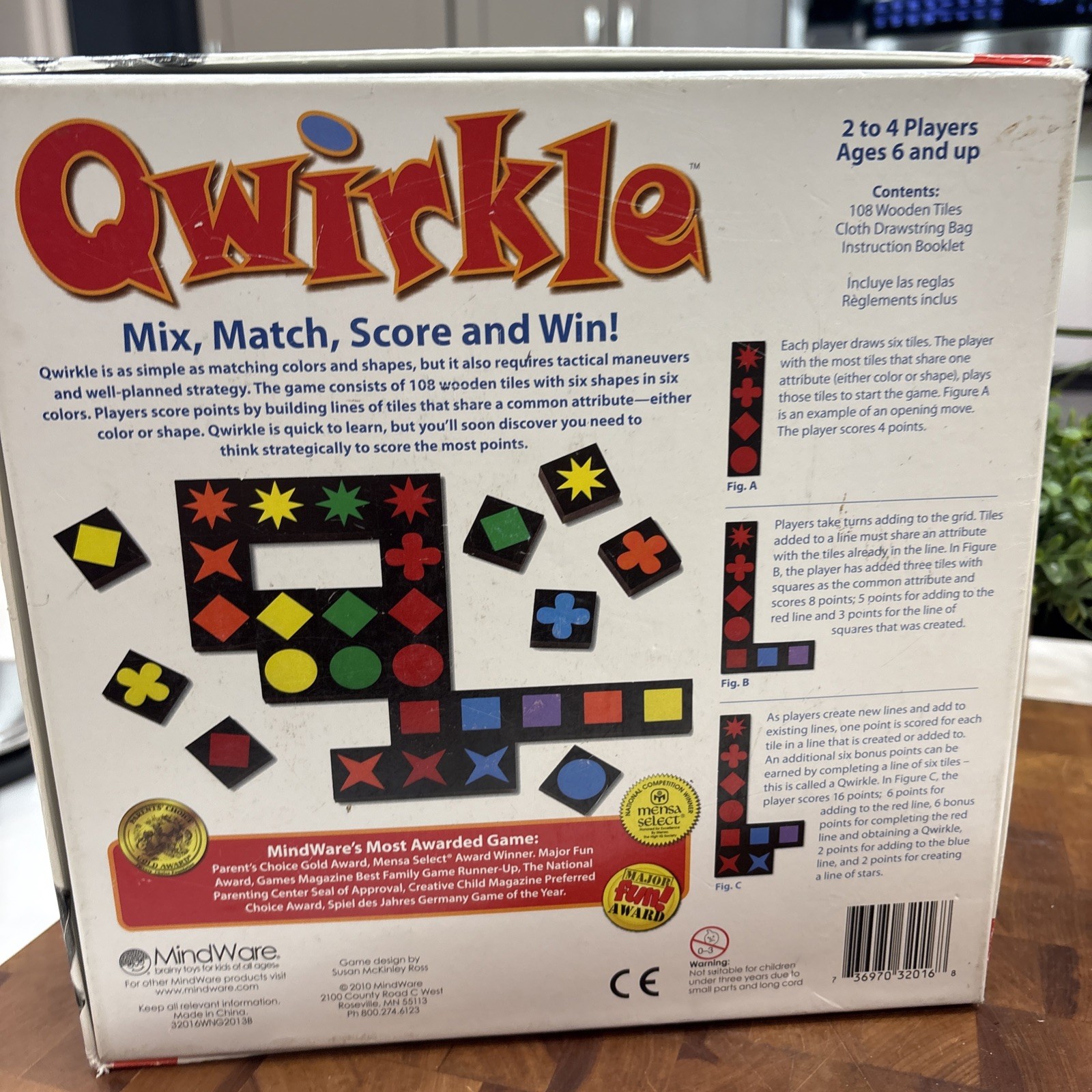 MindWare Qwirkle Board Game