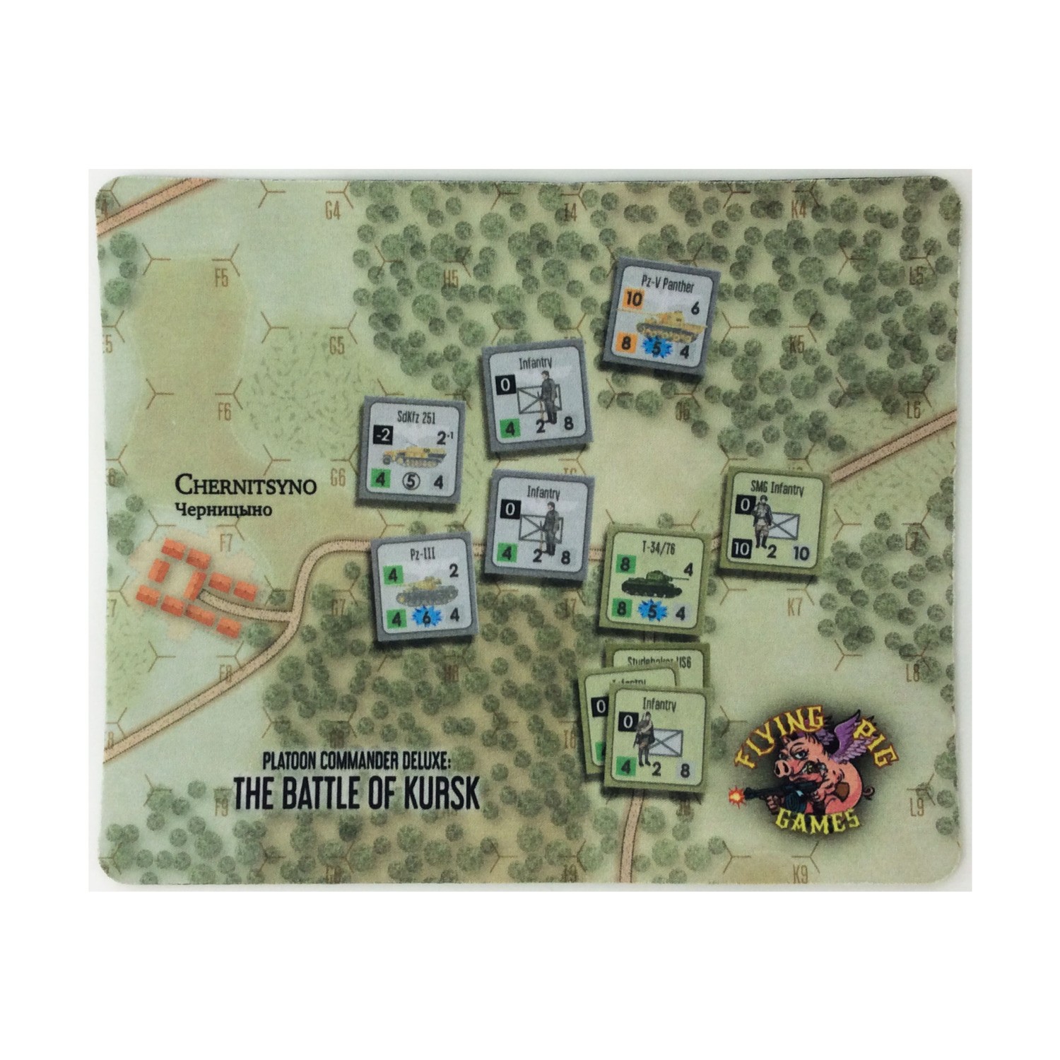 Flying Pig WWII Wargame Battle of Kursk Mousepad New