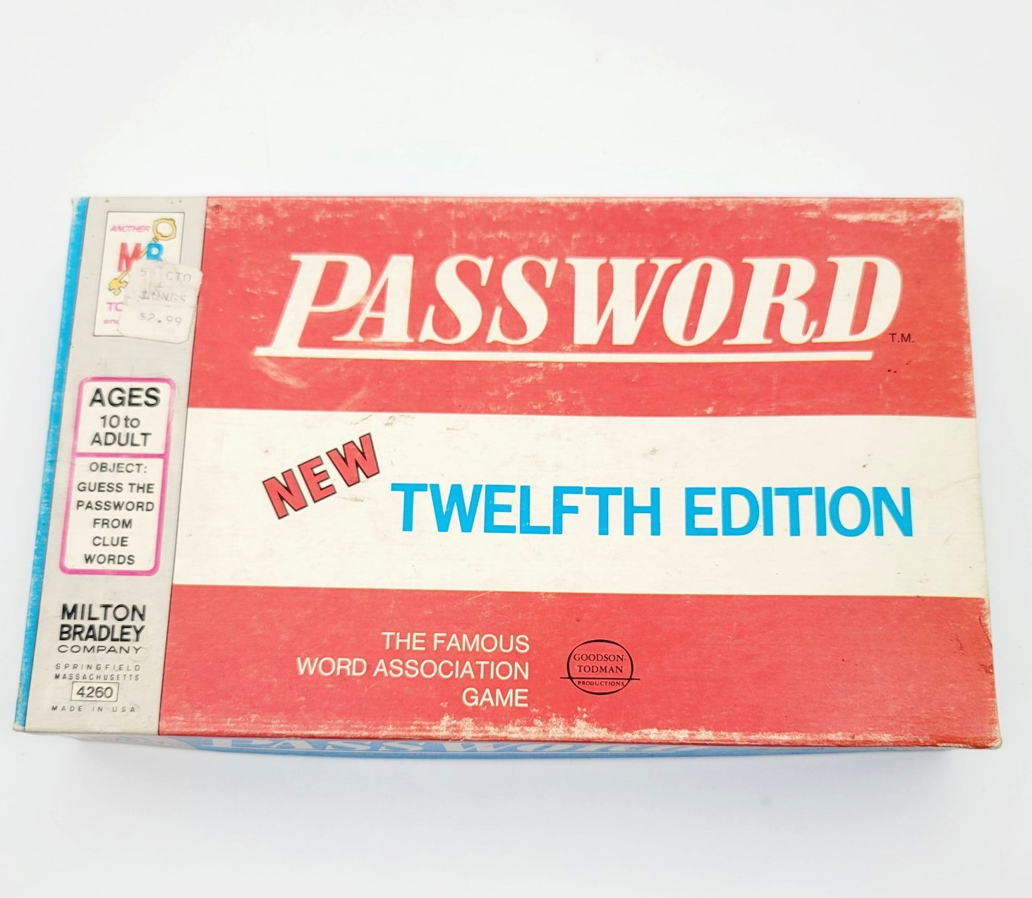 Password Game 1962 Twelfth Edition Milton Bradley Company 4260 Clue Vintage