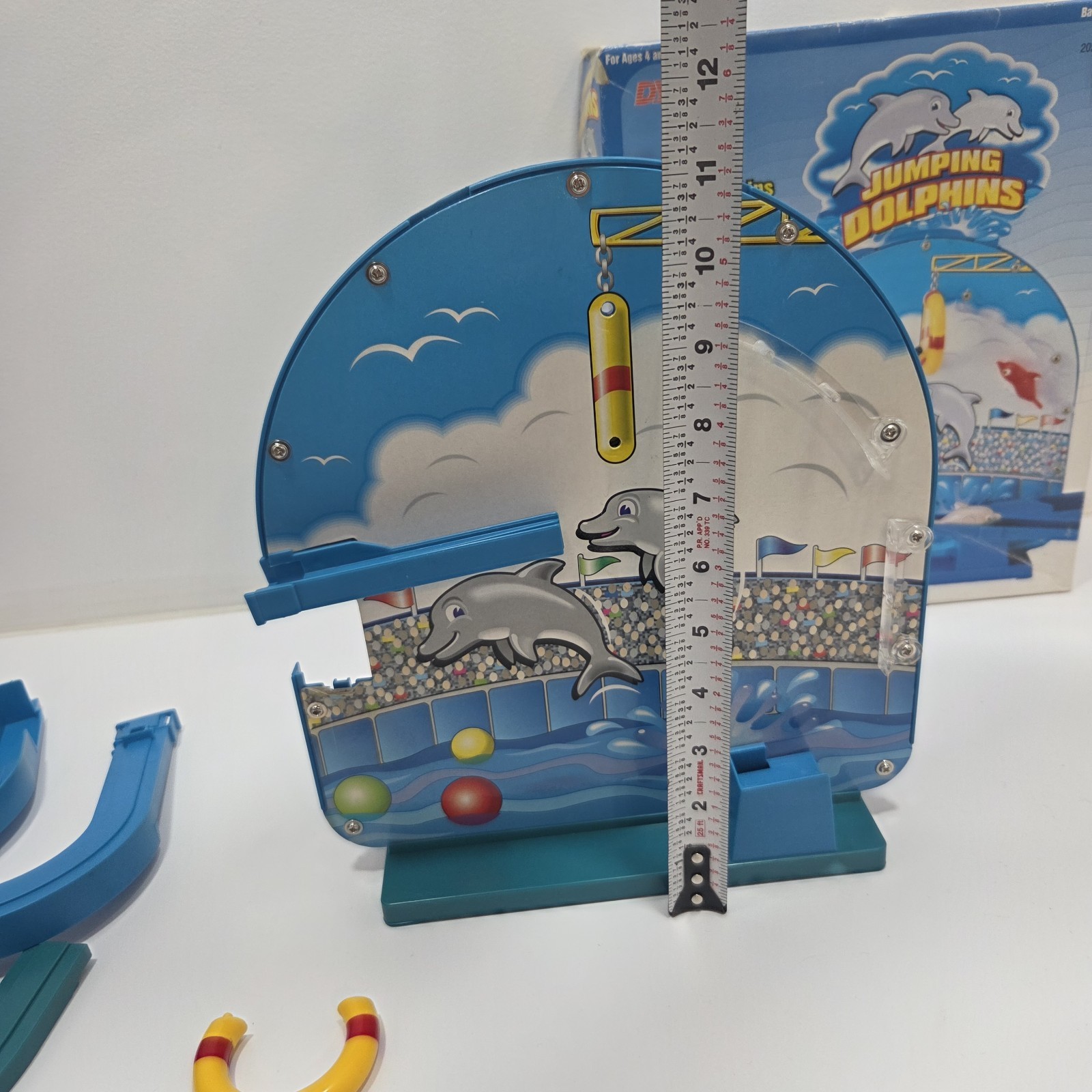 1995 Jumping Dolphins Game DY Toy Works See Video Has Broken Piece (For Parts)