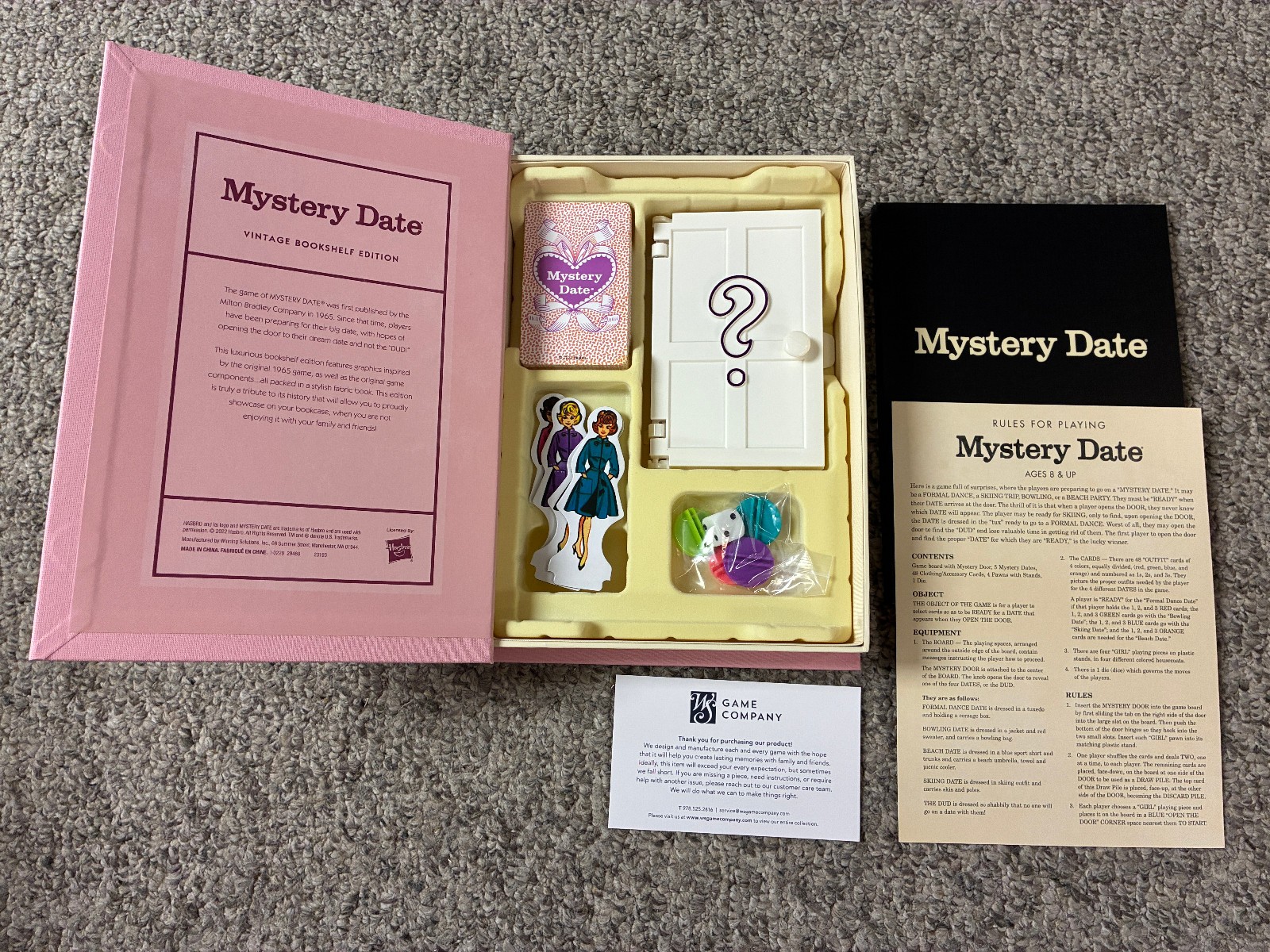 Mystery Date – Hasbro 2022 (Vintage Bookshelf Edition) – Complete