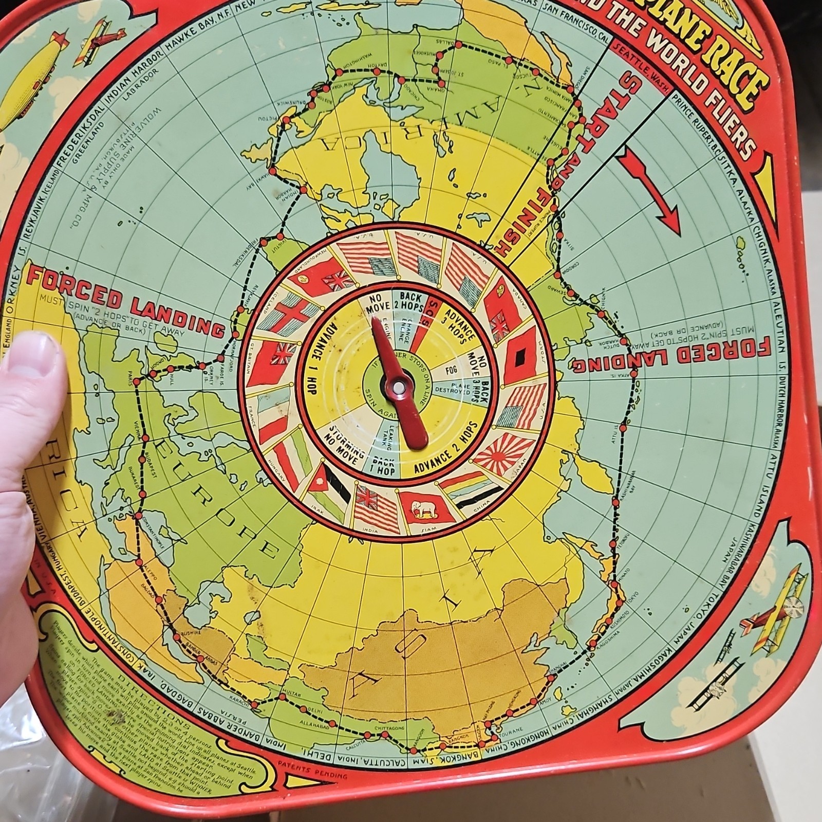Wolverine Junior Round The World Fliers Aeroplane Race Aviation Toy