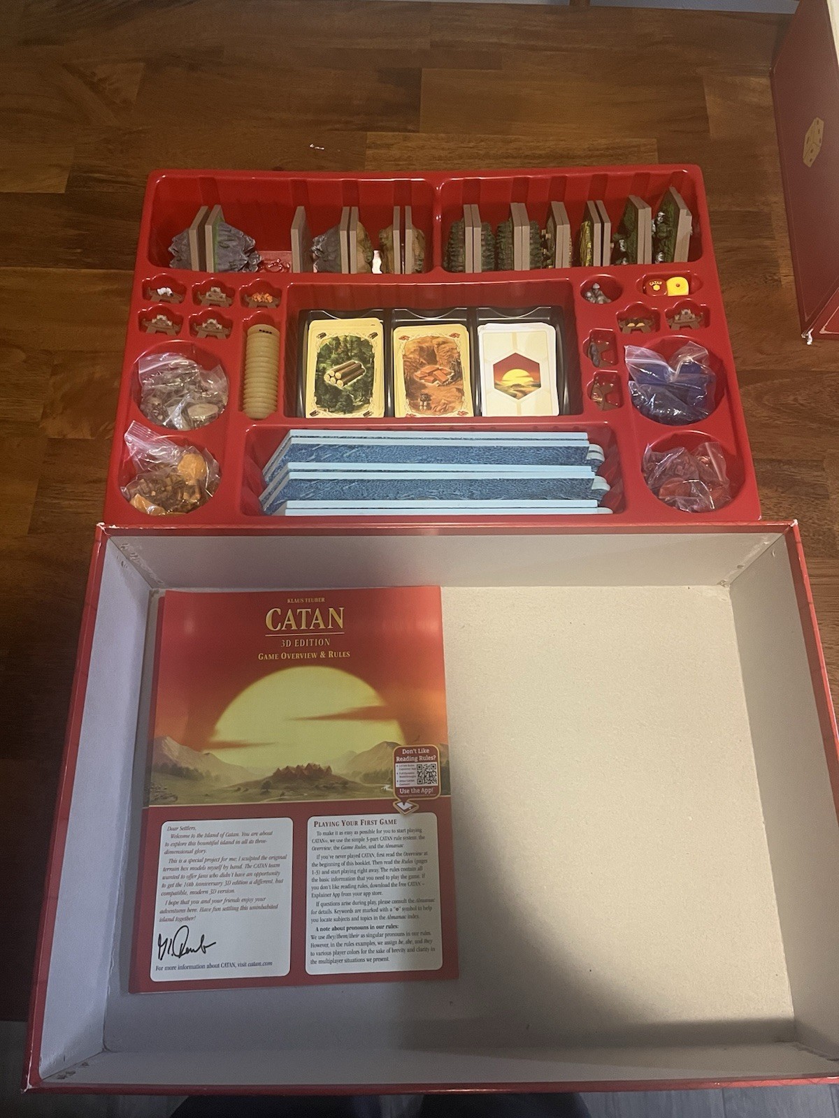 Klaus Teuber Settlers of Catan 3D Edition *COMPLETE*