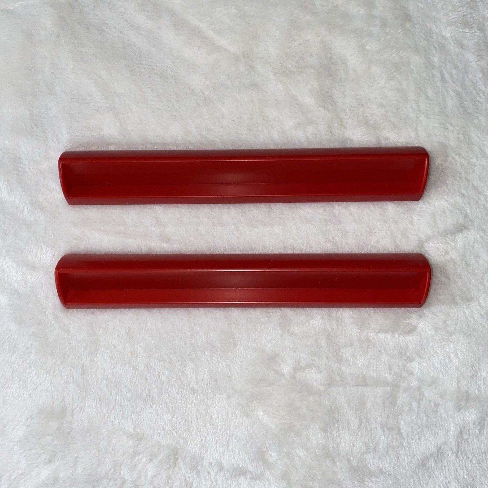 Scrabble Red Tile Racks Holders 2013 Set of 2 Hasbro Game Replacements Crafts