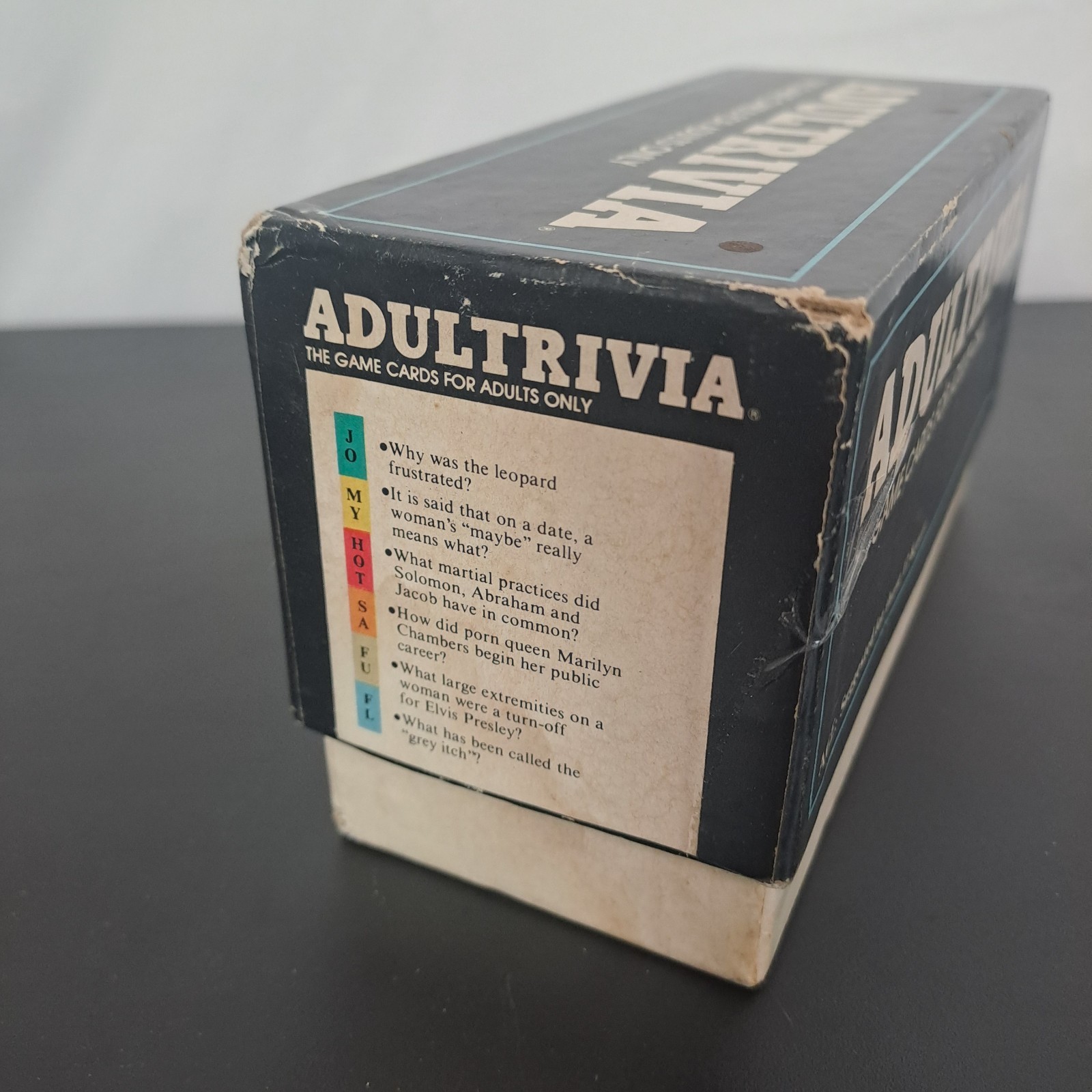 Adultrivia Vintage 80s Adult Humor Trivia Party Game Mature Sex Card Game 18+