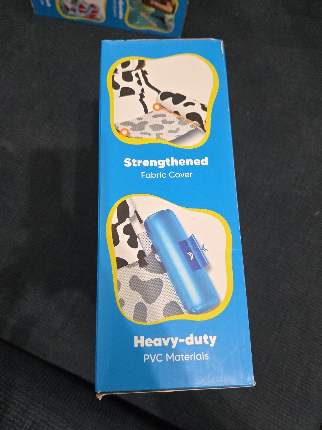 Inflatable Pool Floats Chairs 2 Pack Heavy Duty Cow Print Funscape Adult