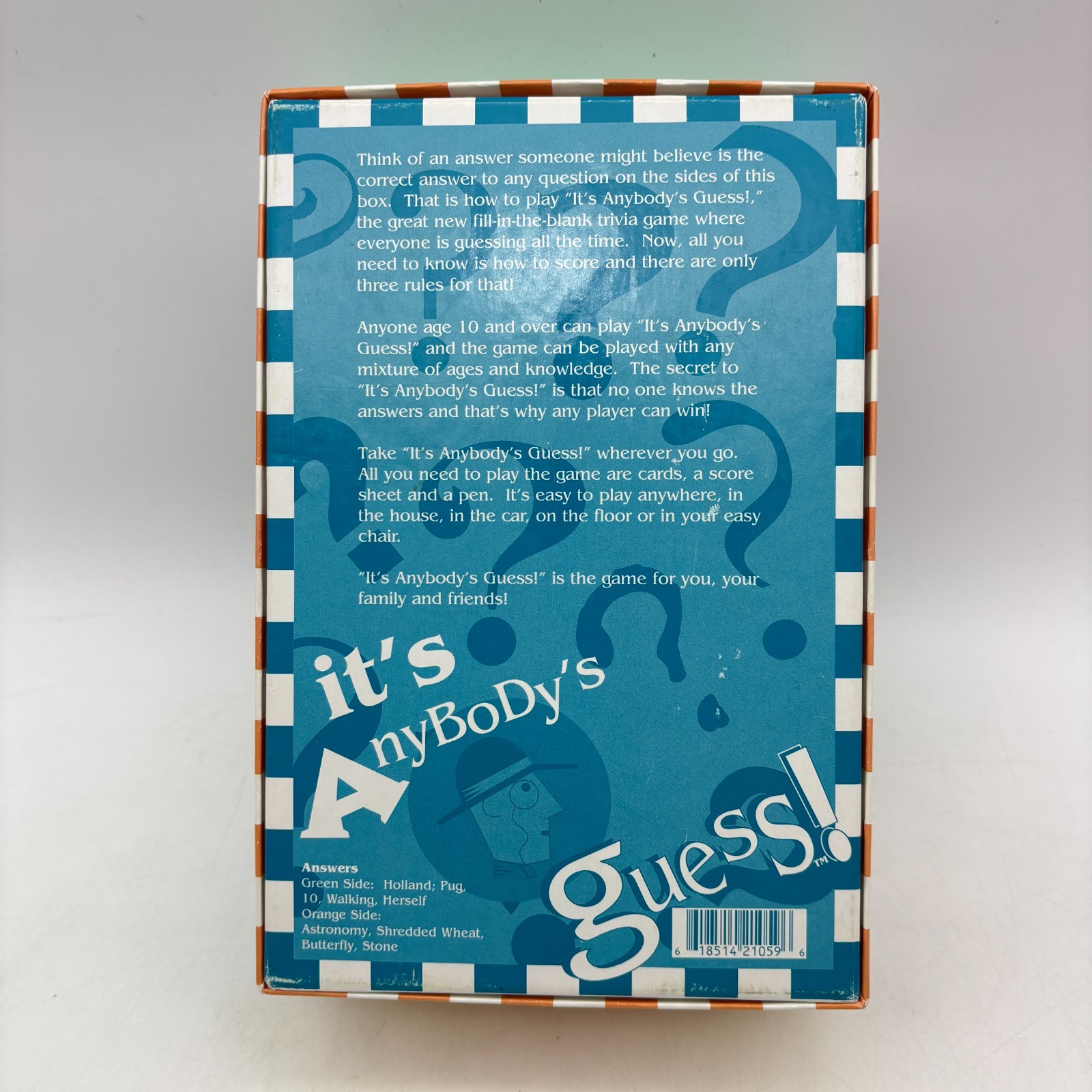 It’s Anybody’s Guess Trivia Game COMPLETE Talicor Aristoplay 1999 Guessing