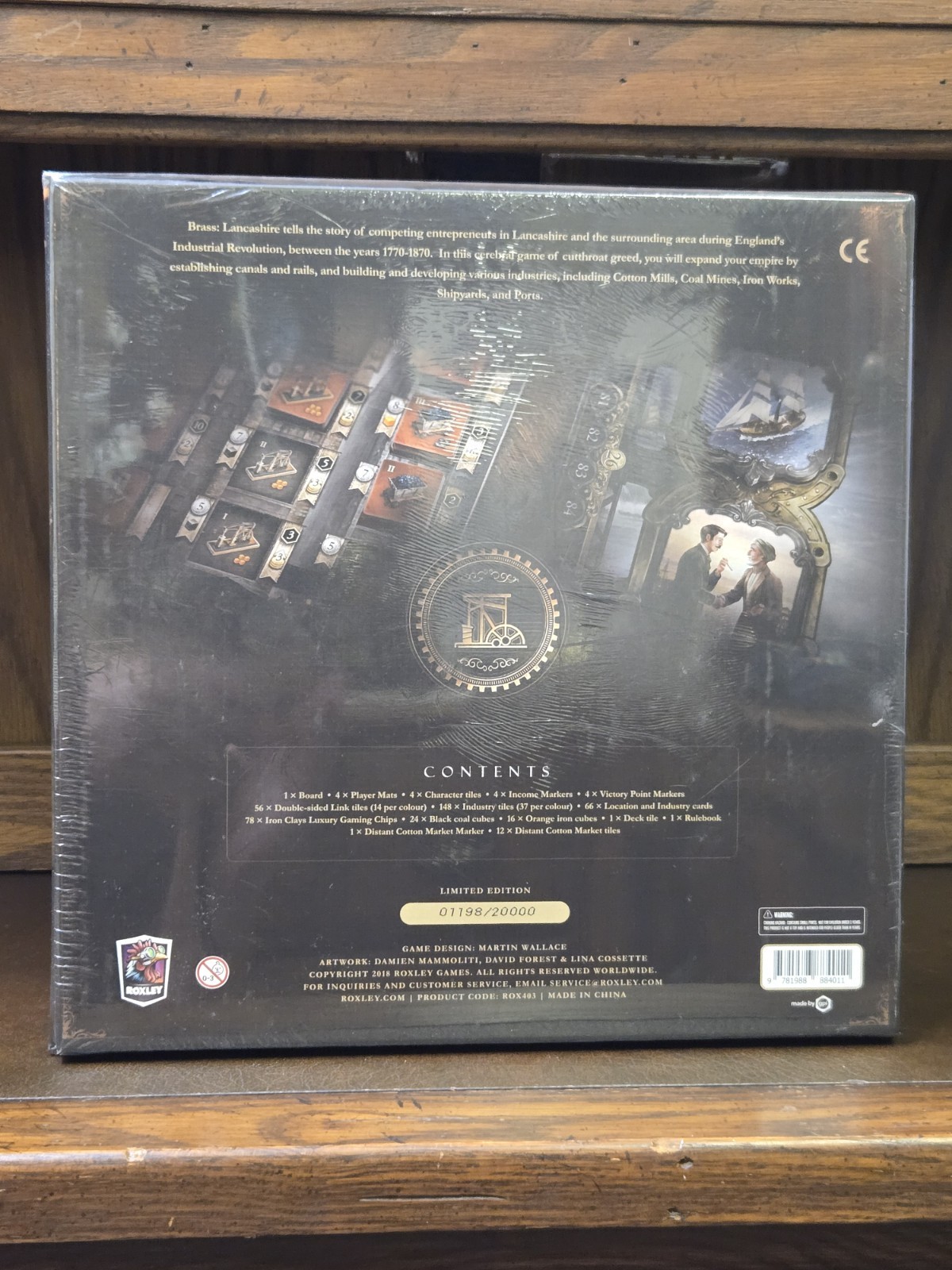 NEW IN BOX Brass Birmingham and Lancashire Board Game Sets! Roxley