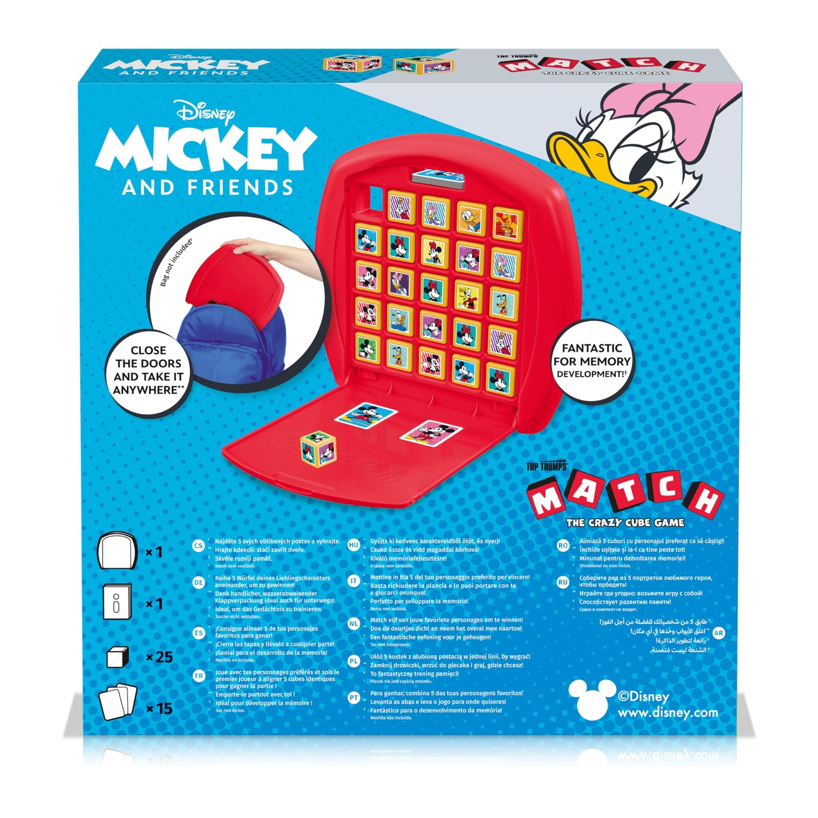 Trumps Match Game Mickey Mouse – Family Board Games for Kids and Adults – Matchi