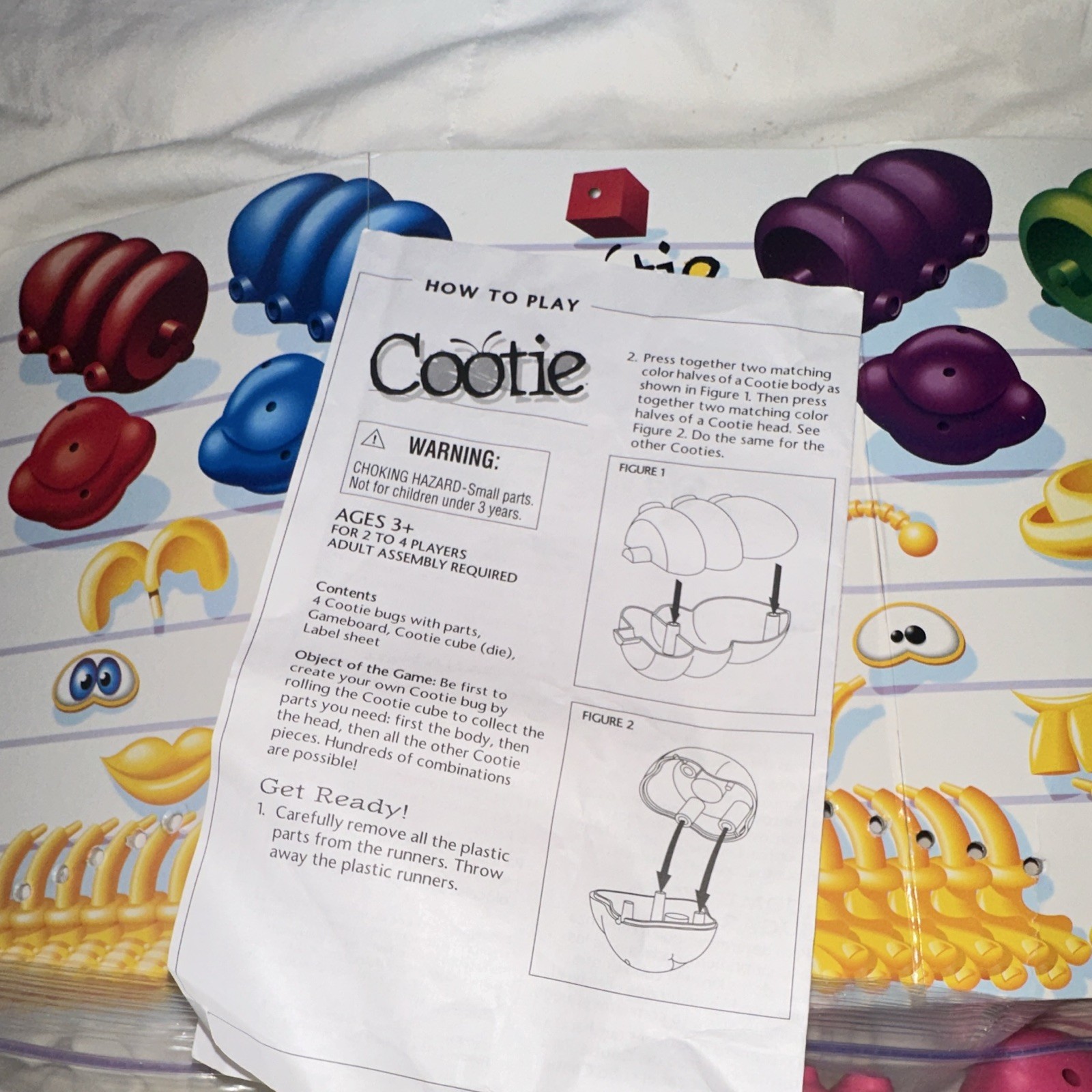 Cootie Games Cootie Board Game Bugs Theme No Reading Required 2+ Players 3+