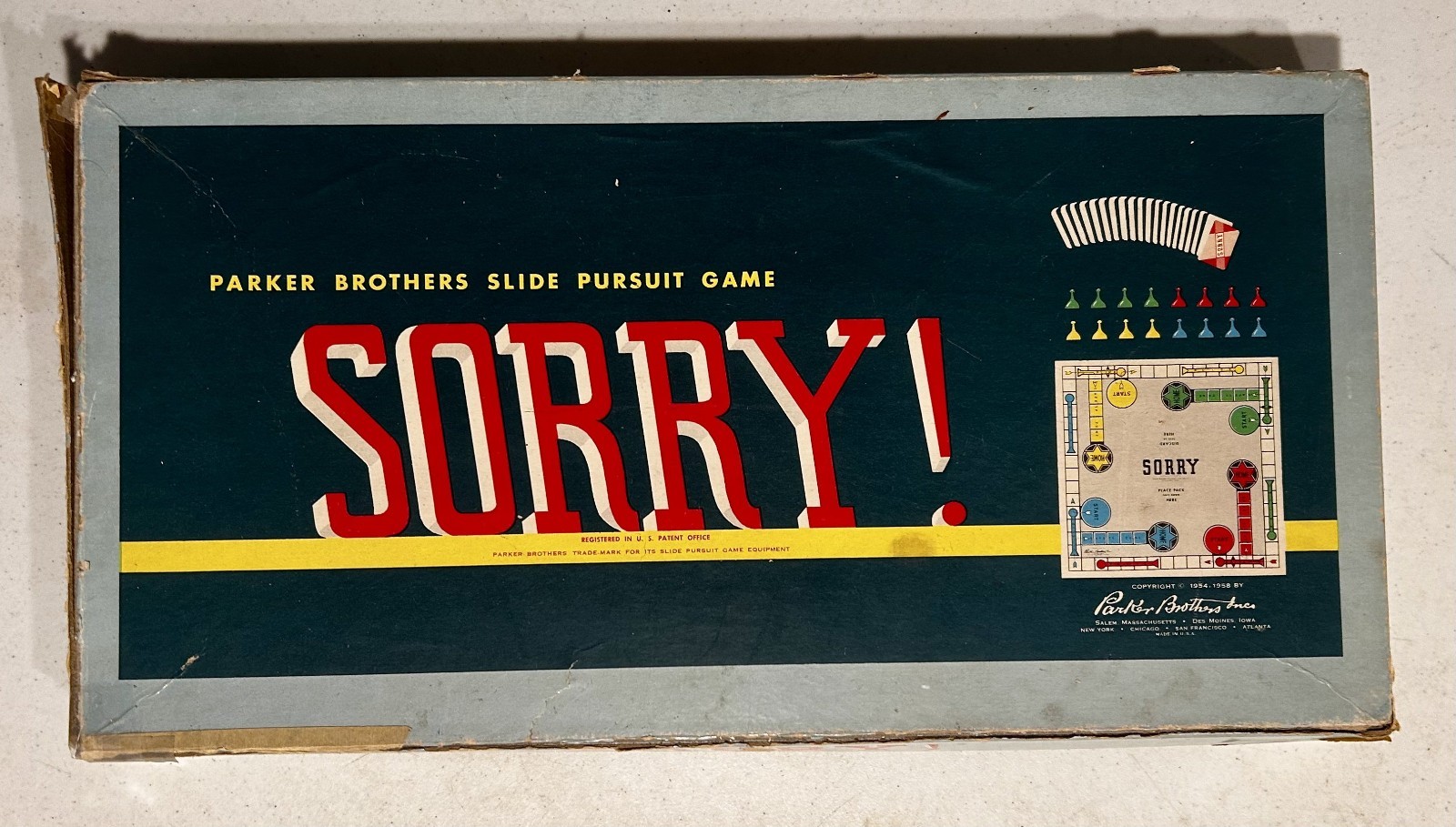 Vintage Sorry! by Parker Brothers – Late 50s to Early 60s – Complete Set