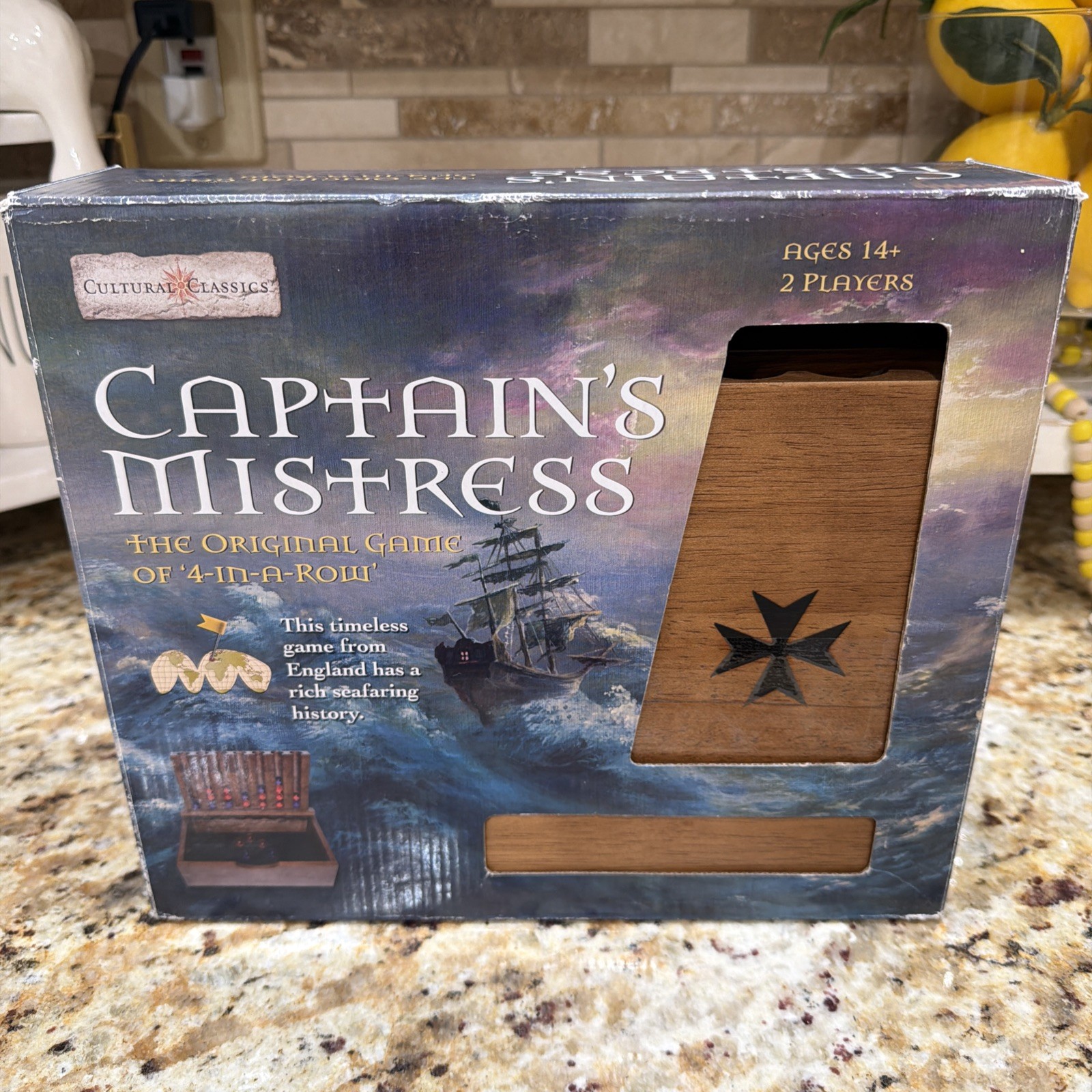 CAPTAIN’S MISTRESS WOOD ORIGINAL 4 IN A ROW GAME CULTURAL CLASSICS PLEASE READ