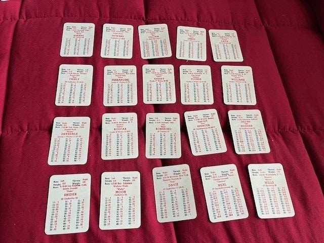 APBA 1961 Card Set with Roster Sheet and Original Box