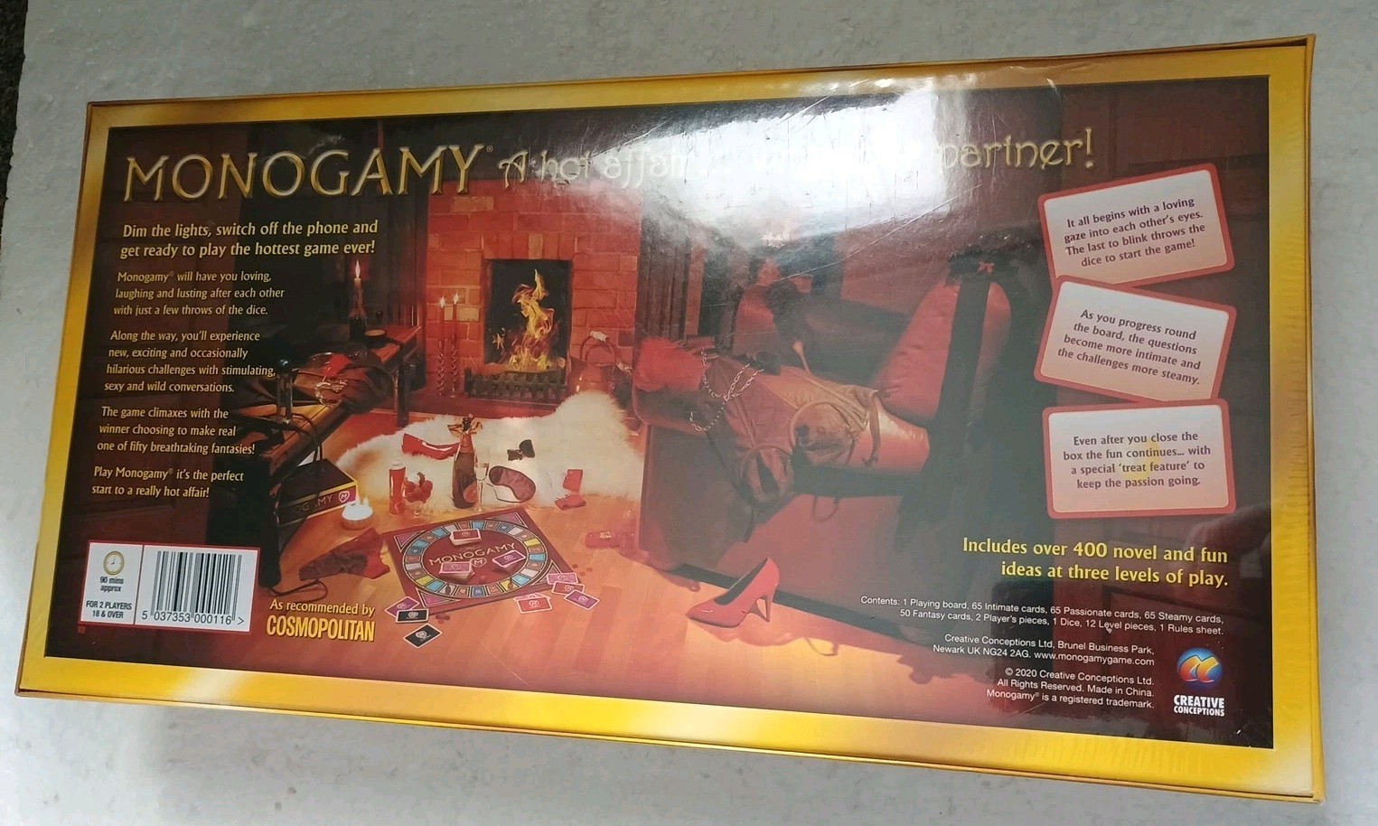 Monogamy Adult Couples Board Game By Creative Conceptions!