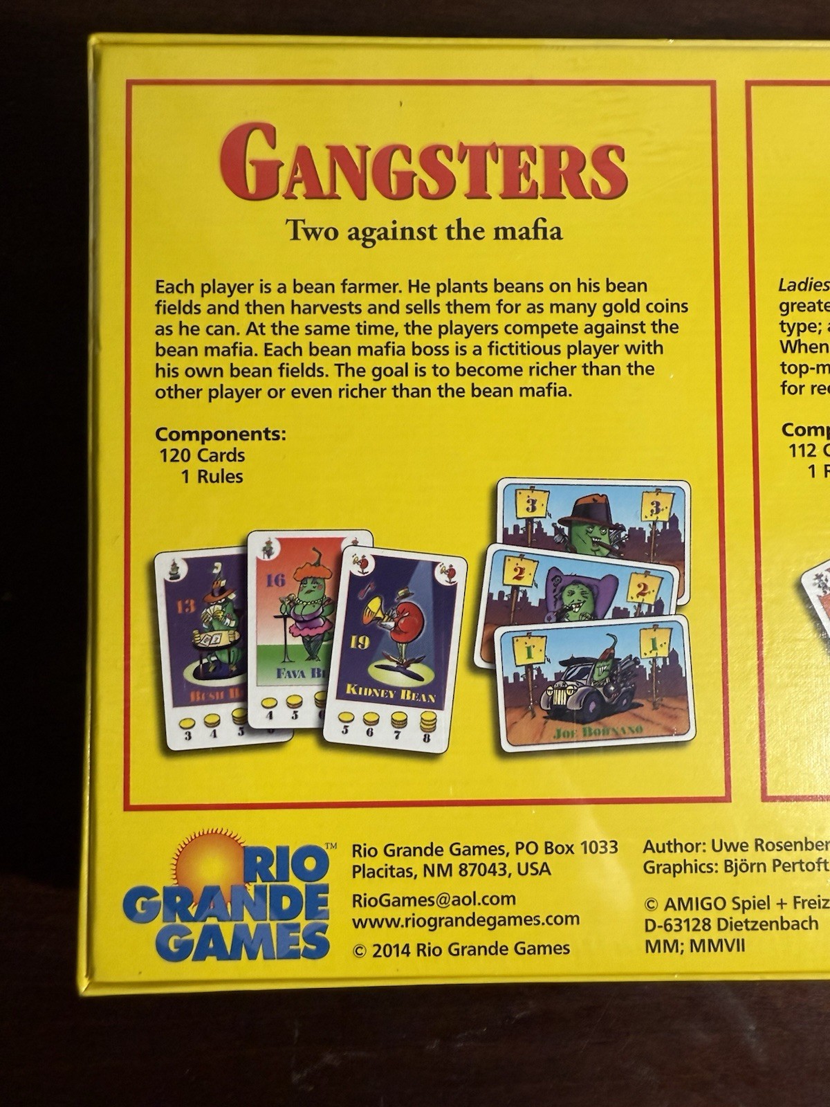 Bohnanza Ladies and Gangsters Game