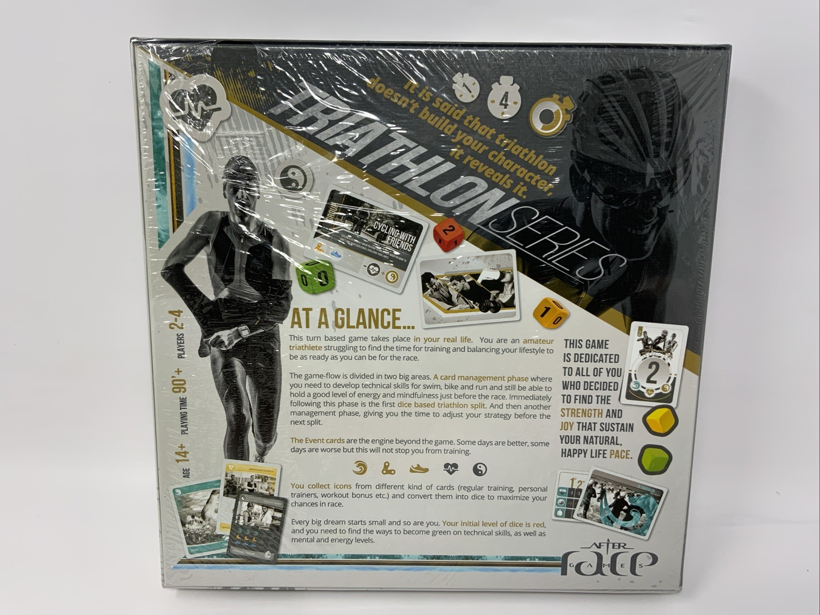 After Race Games Triathlon Series Board Game 2-4 Players Age 14+ 2016 NEW