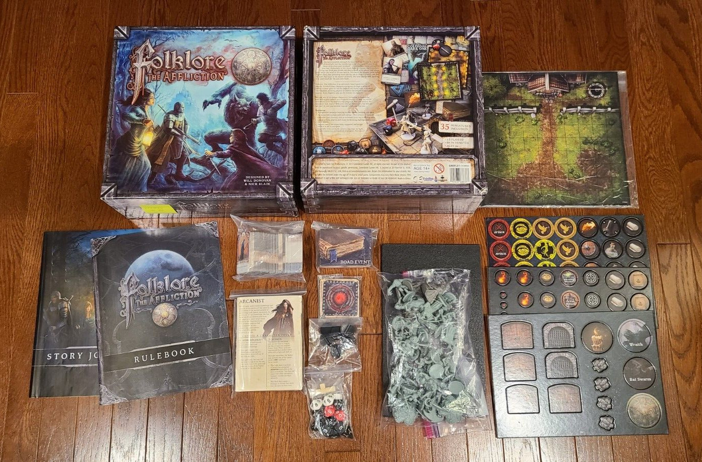 Greenbrier Games Folklore: The Affliction Core Game 1E – Contains 35 Miniatures