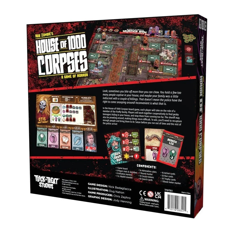 House of 1000 Corpses: A Game of Horror Board Game New Factory Sealed