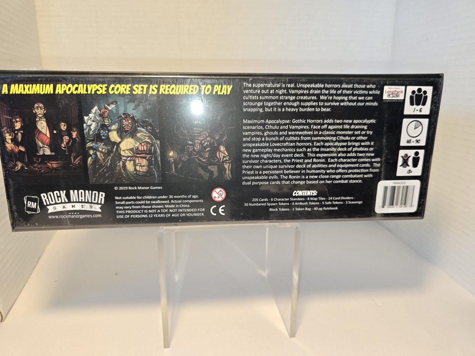 Maximum Apocalypse Gothic Horrors Kickstarter Edition NEW Rock Manor Games