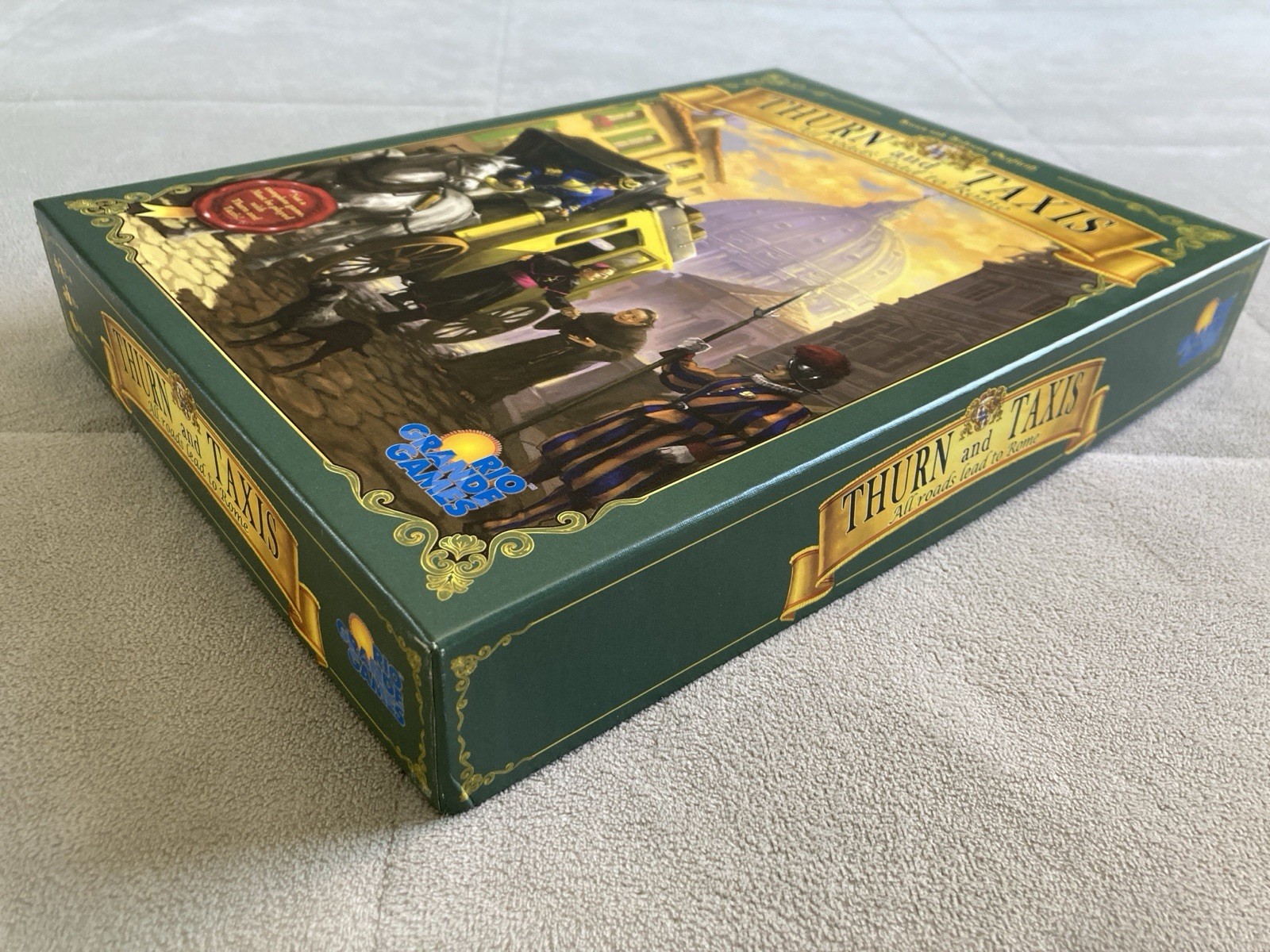 Thurn and Taxis – All Roads Lead to Rome Board Game Expansion – EUC – Complete