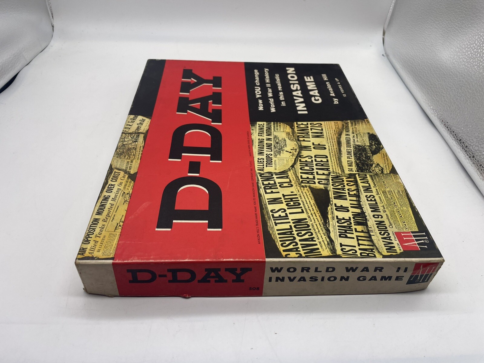 1961 D-Day World War II Invasion Board Game #508 Avalon Hill WWII Complete